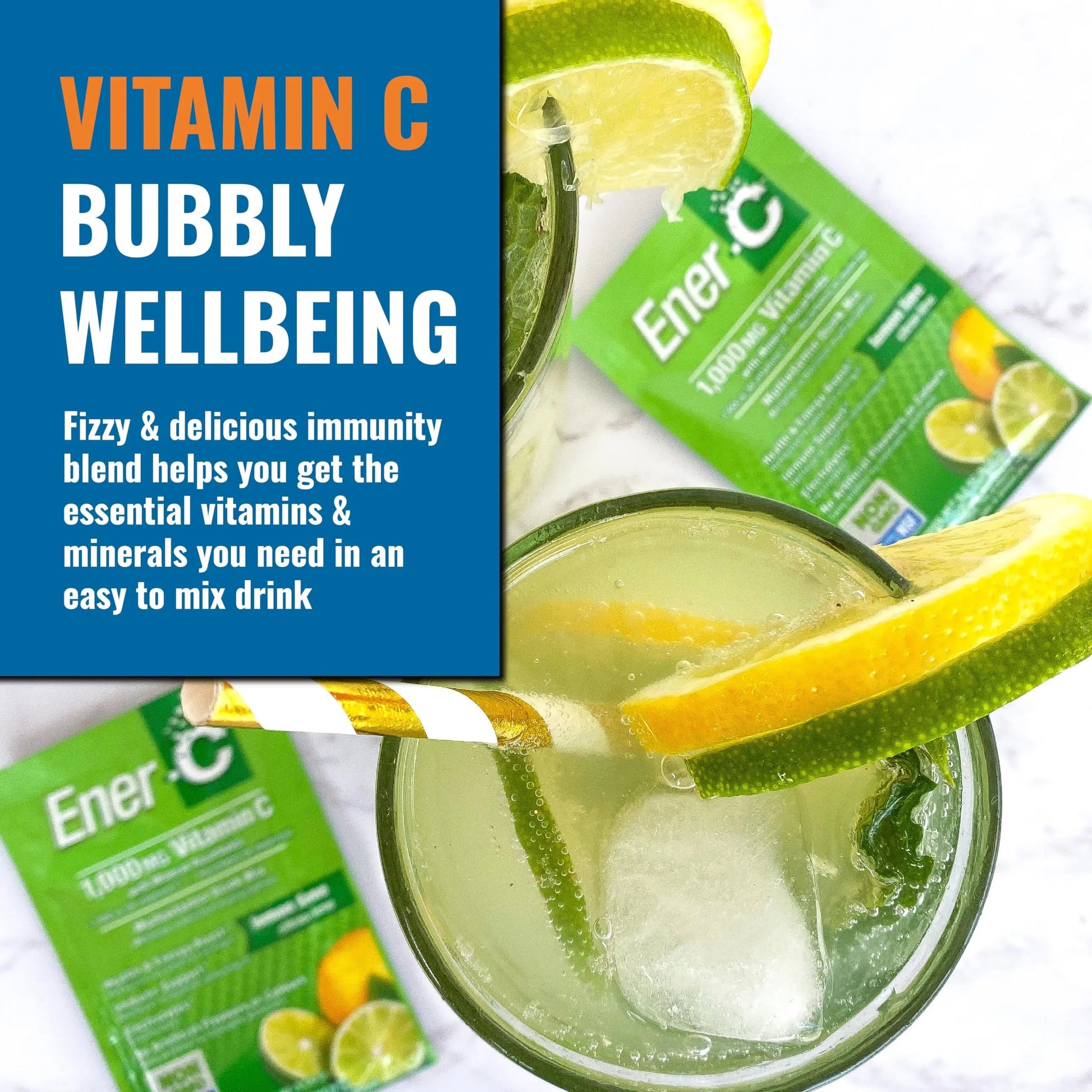 Ener-C Multivitamin Drink Mix - Vitamin Packets for Water, Electrolytes Powder Packets, Vitamin Drink Mix, Hydration Liquid Mix Ener-C uk supplements