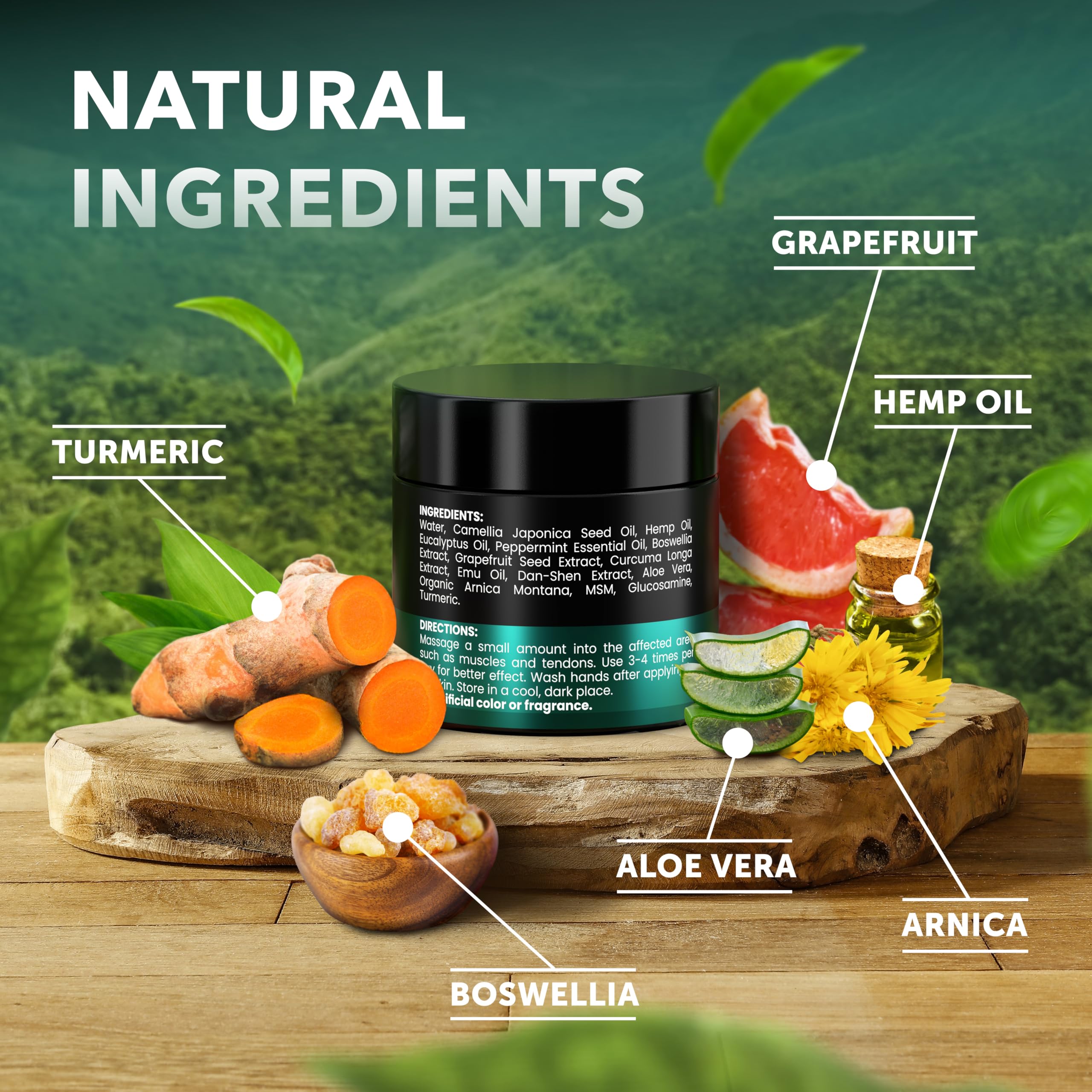 KINPAR Cream - Professional Gel Formula with Natural Turmeric, Arnica, MSM, Glucosamine, Eucalyptus & Emu Oil – Maximum Strength – Formulated in The USA - 4 oz KINPAR uk supplements