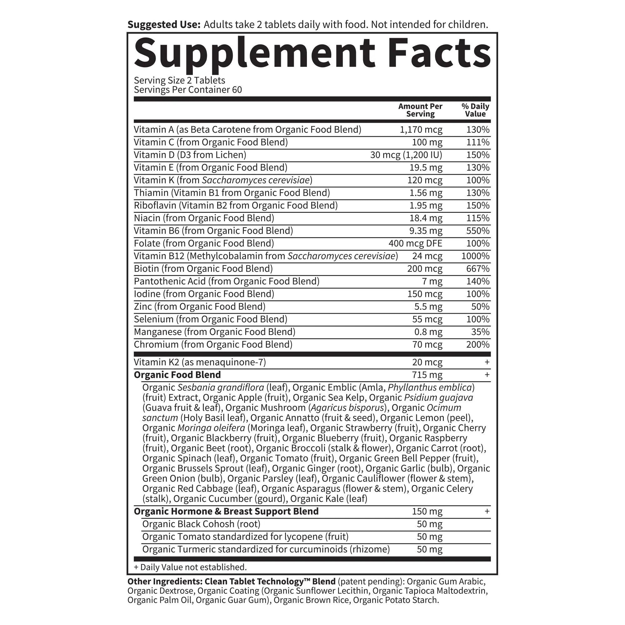 Garden of Life Multivitamin for Women 40 Plus, Organics Womens Vitamins, Hormone & Breast Health Support Blend Garden of Life uk supplements