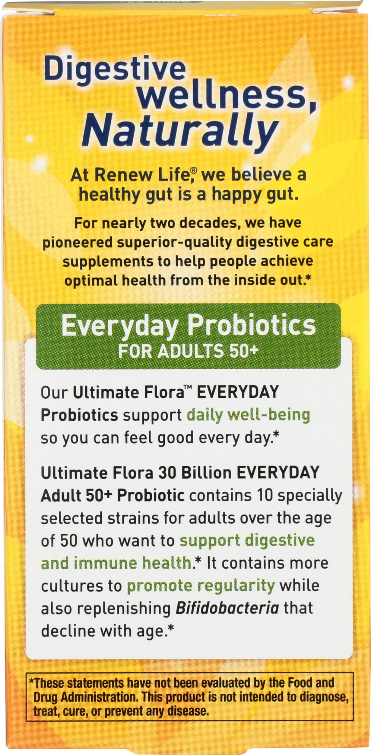 Renew Life Probiotic Adult 50 Plus Probiotic Capsules, Daily Supplement Supports Urinary, Digestive and Immune Health, L. Rhamnosus GG, Dairy, Soy and gluten-free, 30 Billion CFU, 30 Count Renew Life uk supplements