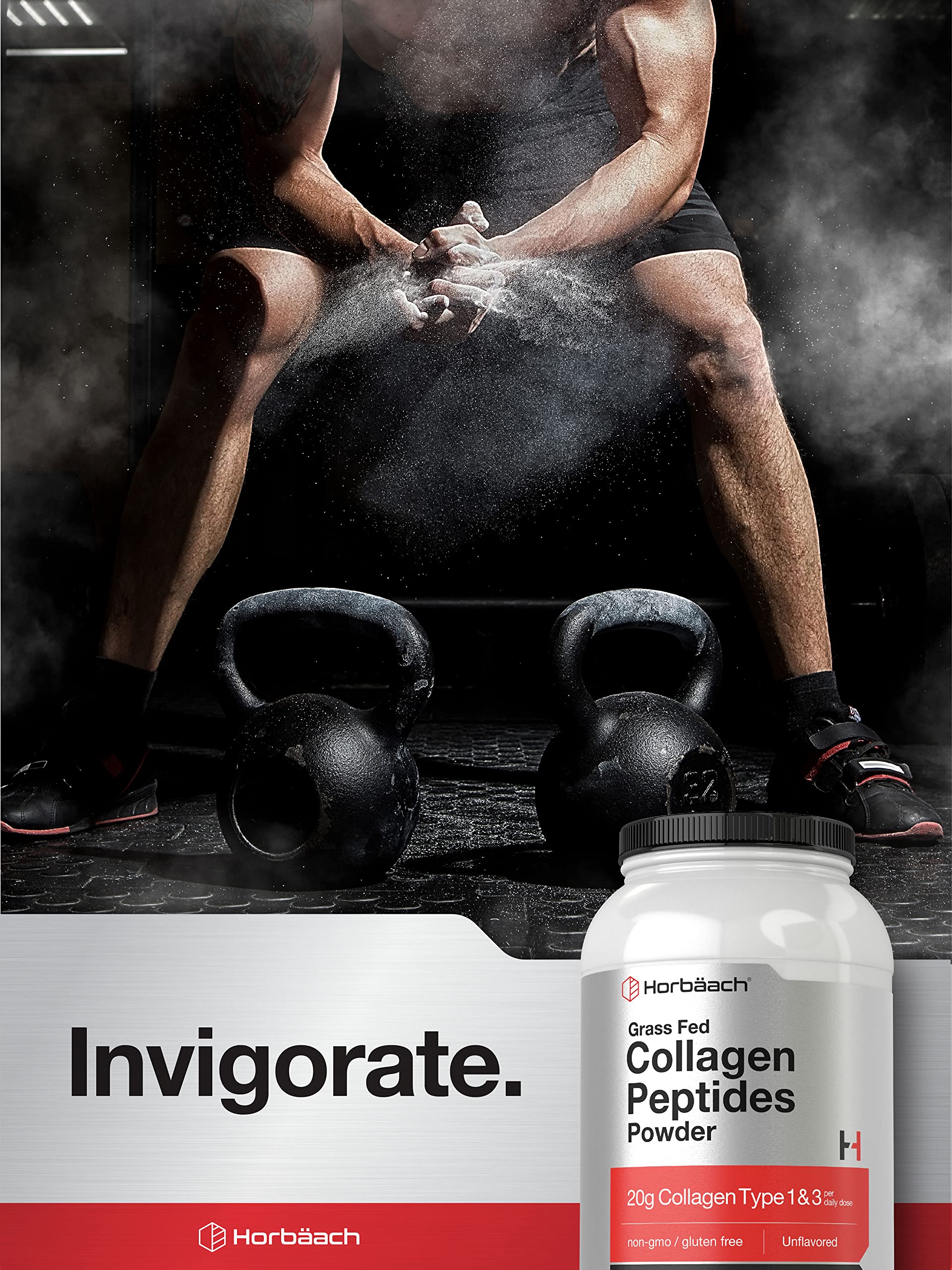 Collagen Peptides Powder 40 oz | Unflavored | Type 1 and 3 | Hydrolyzed Protein Collagen Horbäach uk supplements