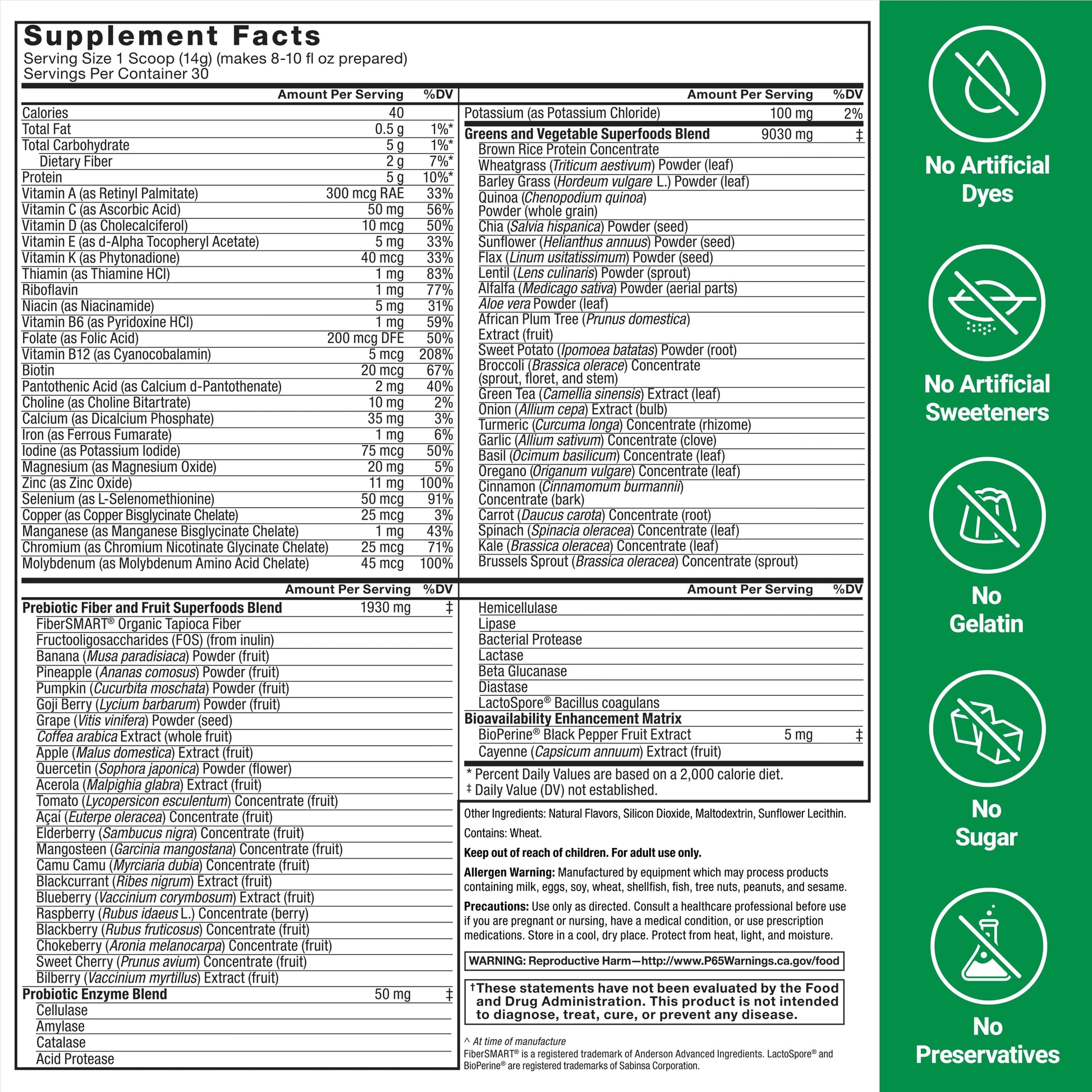 Force Factor Smarter Greens Superfoods Powder, 2-Pack, Supports Digestion and Bloating, Immunity, and Energy, Greens Powder with Probiotics, Digestive Enzymes, Antioxidants, and Fiber, 60 Servings Force Factor uk supplements