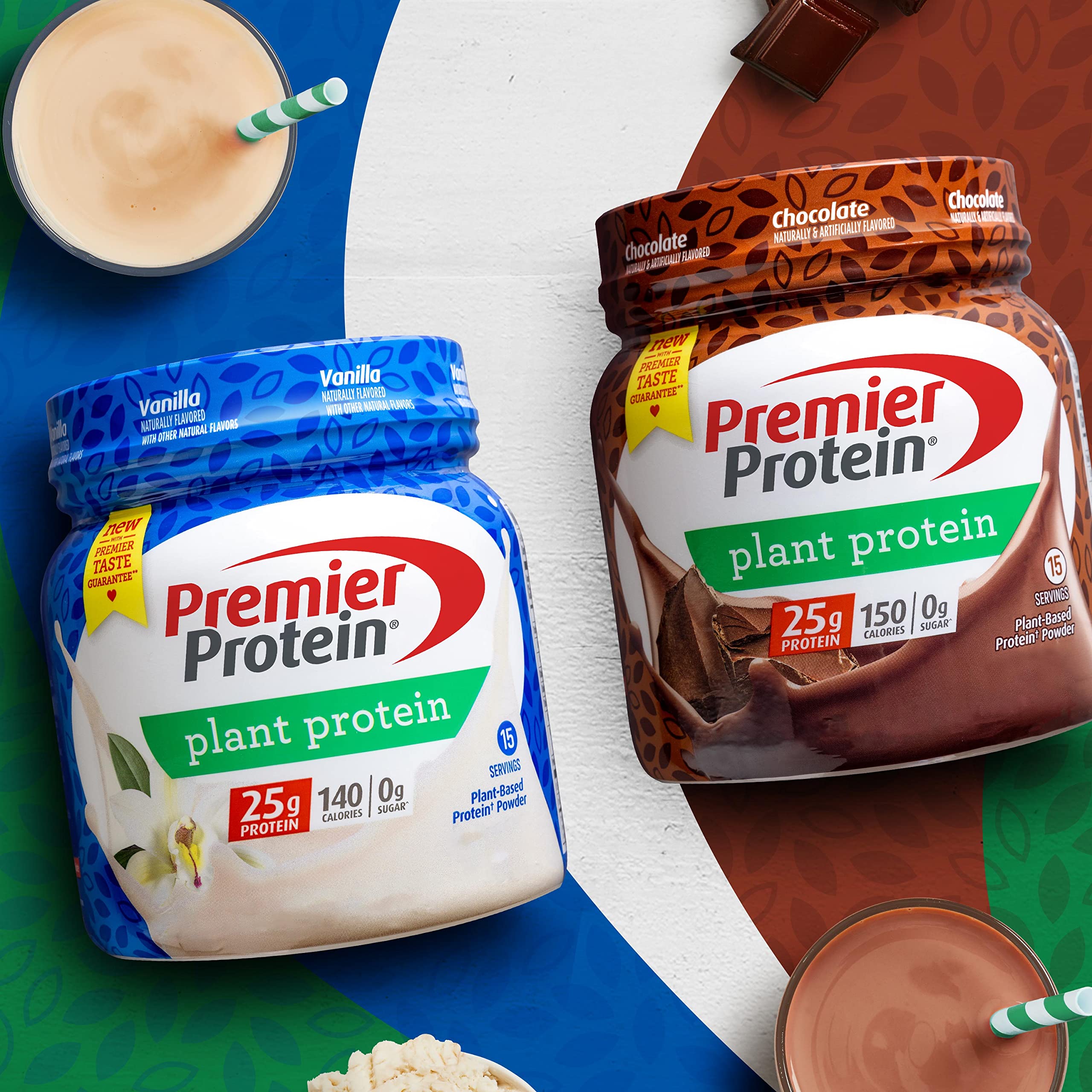 Premier Protein Powder Plant Protein, Chocolate, 25g Plant-Based Protein, 0g Sugar Premier Protein uk supplements