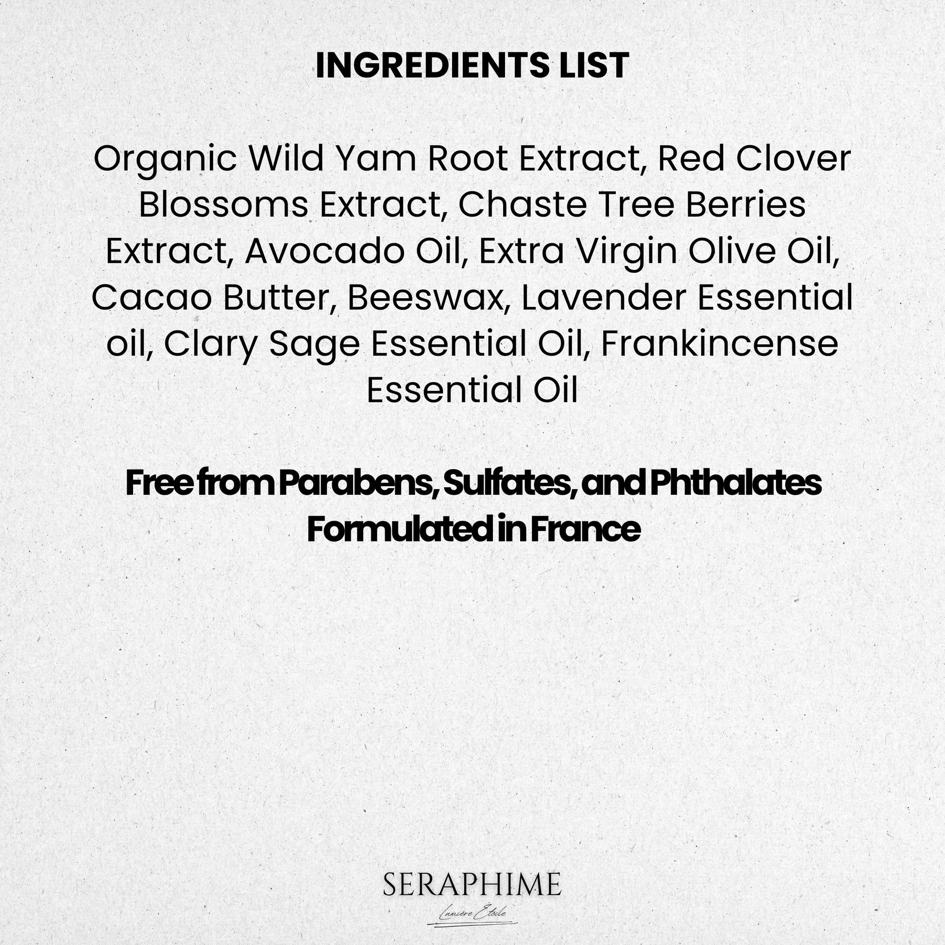 Seraphime Wild Yam Cream for Hormone Balance - Gift for Mom - Menopause and PMS Support for Women - Wild Yam Balancing Cream - Hot Flashes, Night Sweats, Mood Swings, Low Energy - Lavender 4oz Seraphime uk supplements