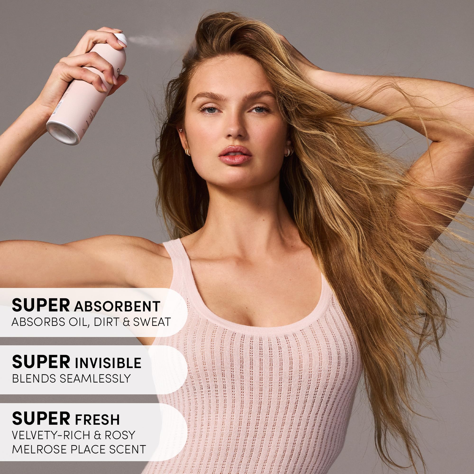 OUAI Super Travel Size Dry Shampoo - Volumizing Dry Shampoo - Absorbs Oil, Dirt & Sweat - Blends Seamlessly into Hair with Zero Residue & Enriched with a Long-Lasting Scent - Melrose Place (2 oz) OUAI uk supplements