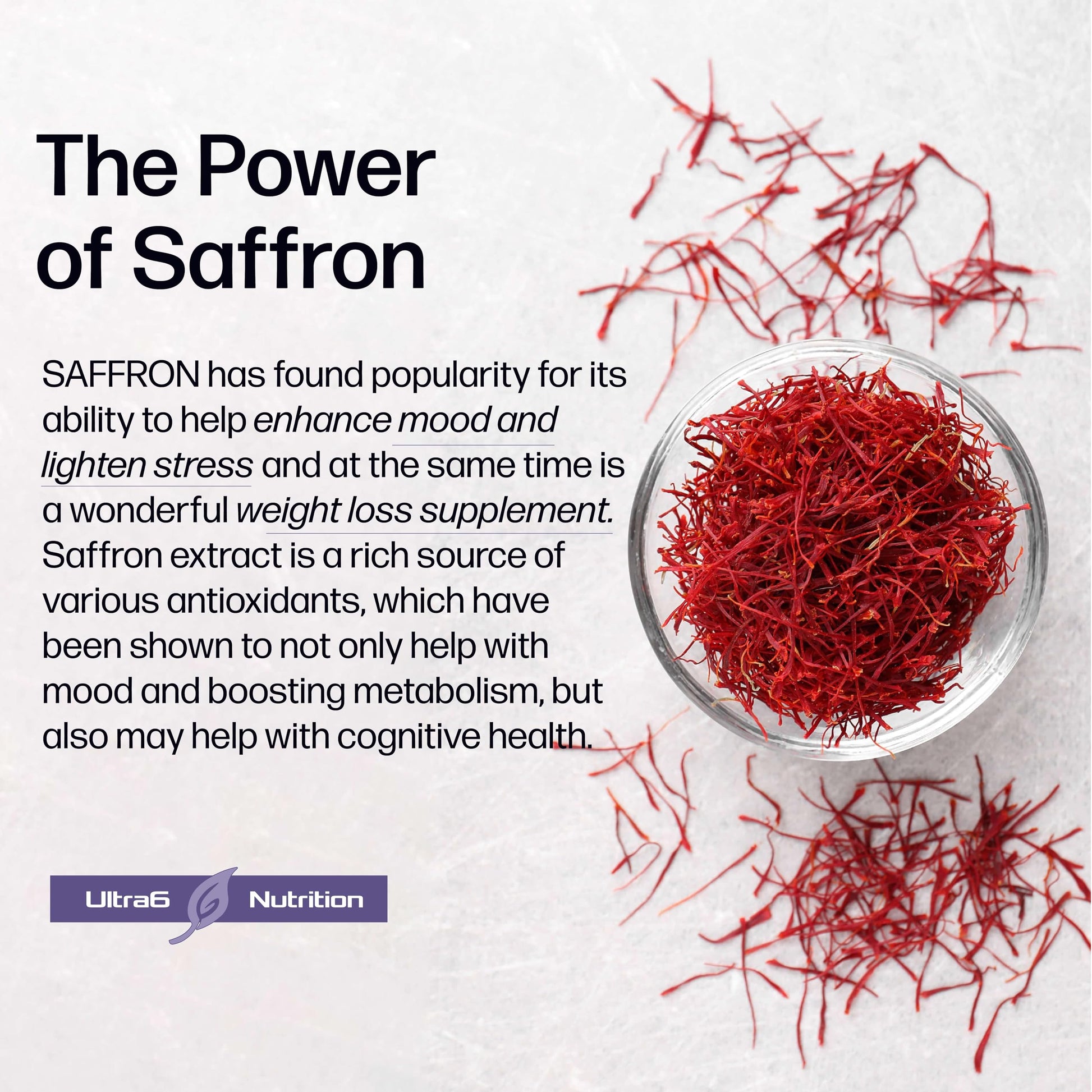Pure Saffron Extract - Appetite Suppressant for Weight Loss Women & Men - Natural Hunger Ultra6 Nutrition uk supplements