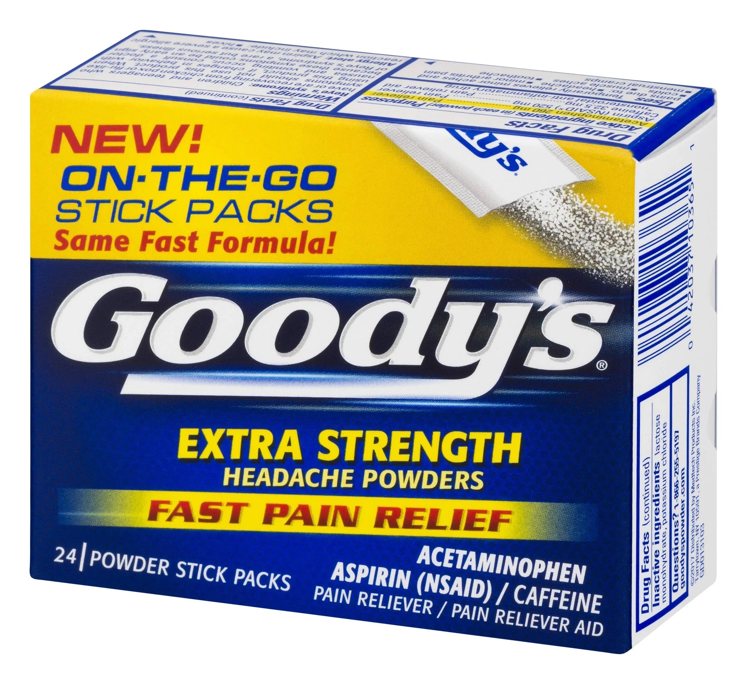 Goody's Extra Strength Powders | Fast Pain Relief | Aspirin & Caffeine | 24 Count Goody's uk supplements