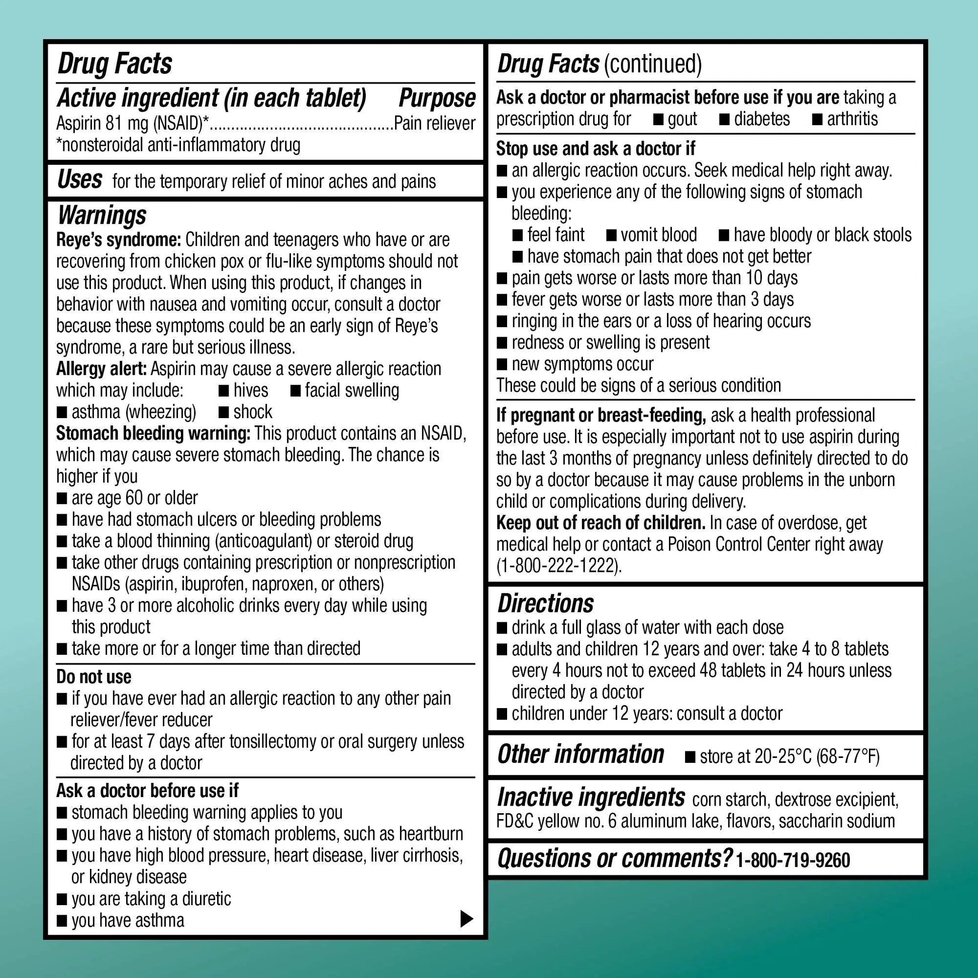 Amazon Basic Care Low Dose Aspirin 81 mg Chewable Tablets, Pain Reliever for Minor Aches, Orange Flavor, 36 Count Amazon Basic Care uk supplements