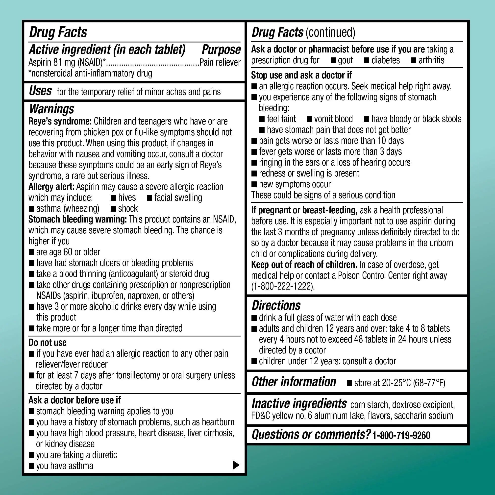 Amazon Basic Care Low Dose Aspirin 81 mg Chewable Tablets, Pain Reliever for Minor Aches, Orange Flavor, 36 Count Amazon Basic Care uk supplements