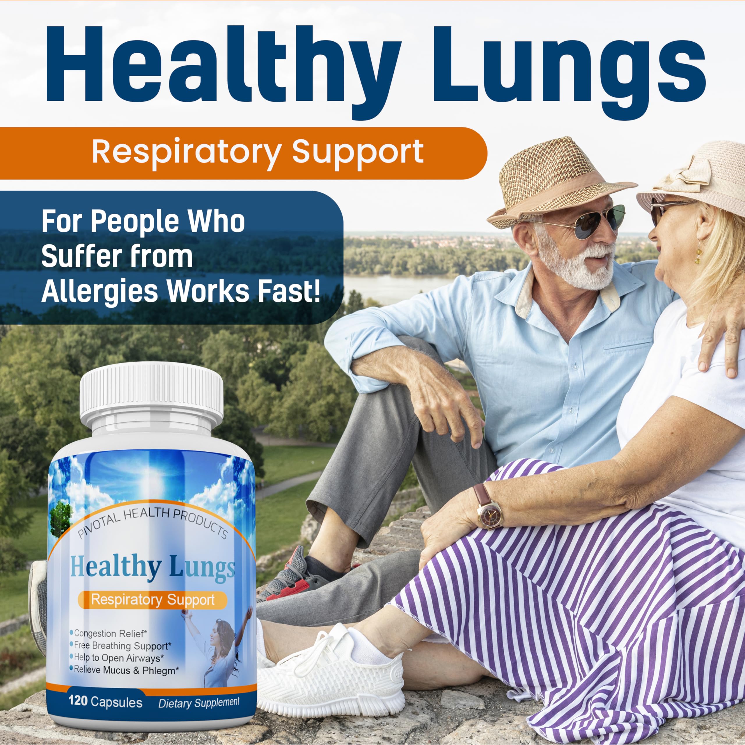 Healthy Lungs 120 Capsules - Improve Lung Function, Breathe Better, Stop Mucus, Phlegm and Allergies Quickly. Get Relief Fast with Healthy Lungs an All Natural Lung Health Supplement Serrasolv 360 uk supplements