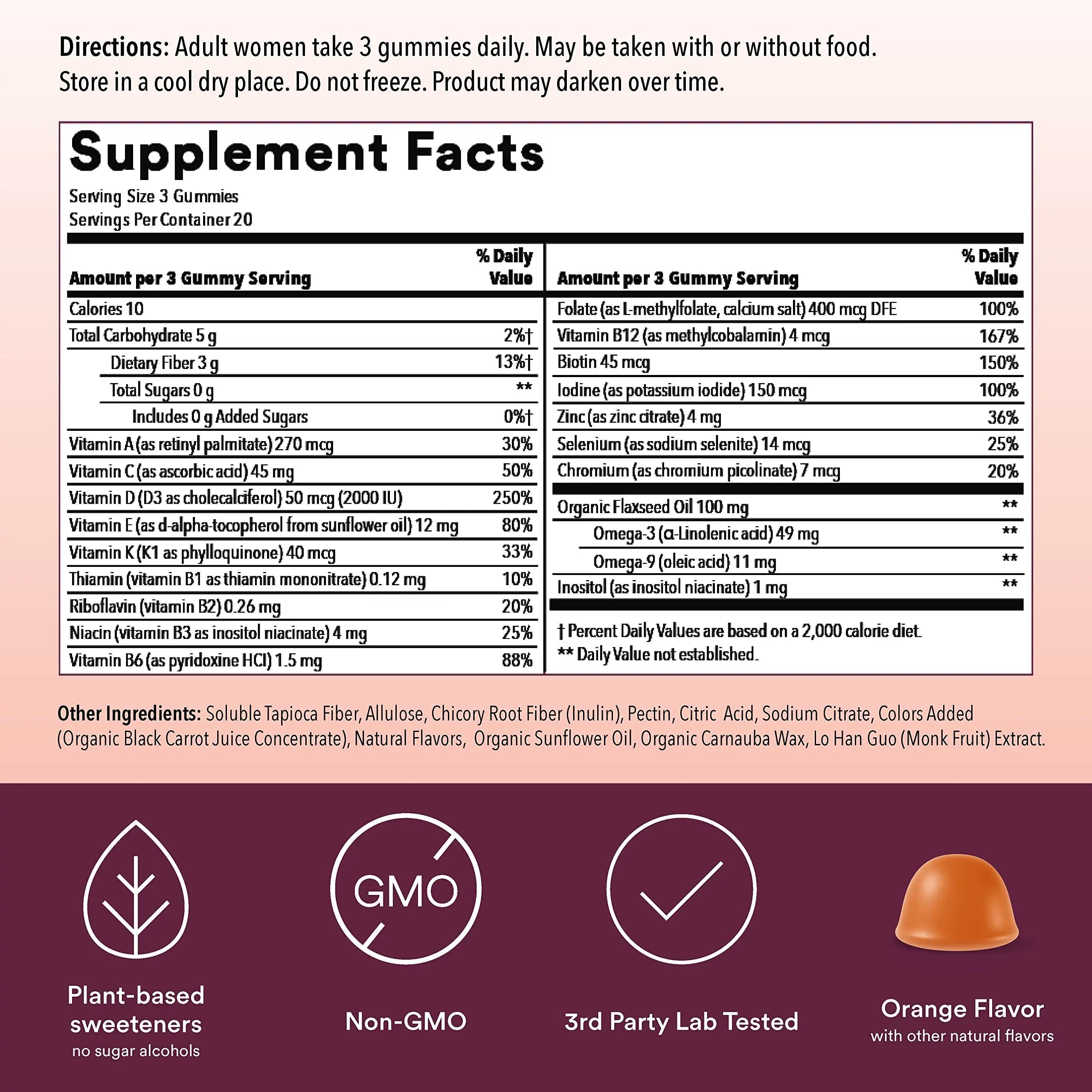 SmartyPants Women's Multivitamin Gummies, Sugar Free: Biotin, Methylfolate, Omega 3 (ALA), Vitamin D & Teen Guy Multivitamin Gummies: Omega 3 Fish Oil (EPA/DHA), Vitamin D3, C, Vitamin B12, B6 SmartyPants uk supplements