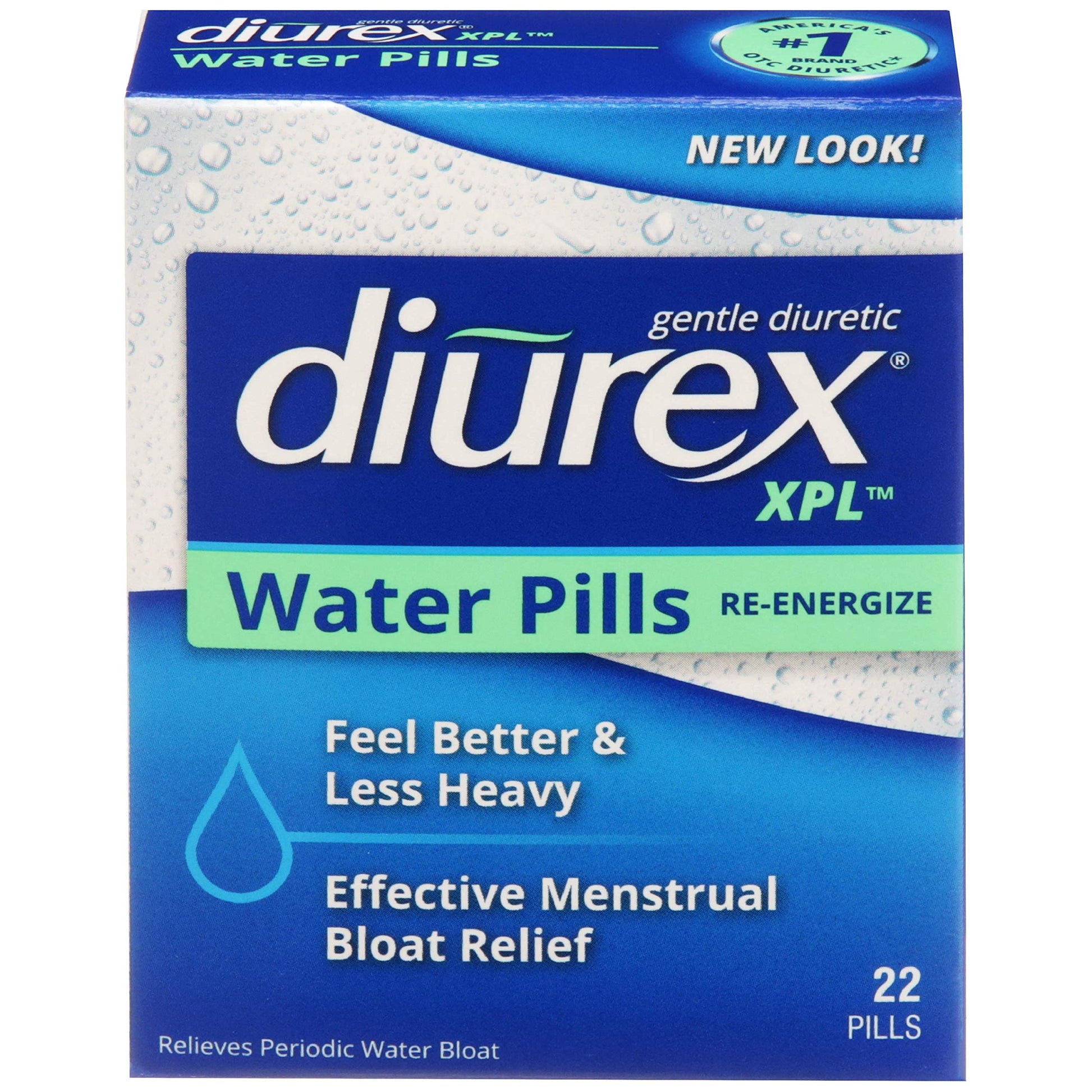 Diurex XPL Re-energizing Water Pills - Relieve Bloating & Fatigue - 22 Count Diurex uk supplements
