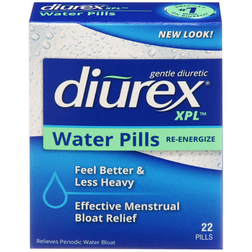 Diurex XPL Re-energizing Water Pills - Relieve Bloating & Fatigue - 22 Count Diurex uk supplements