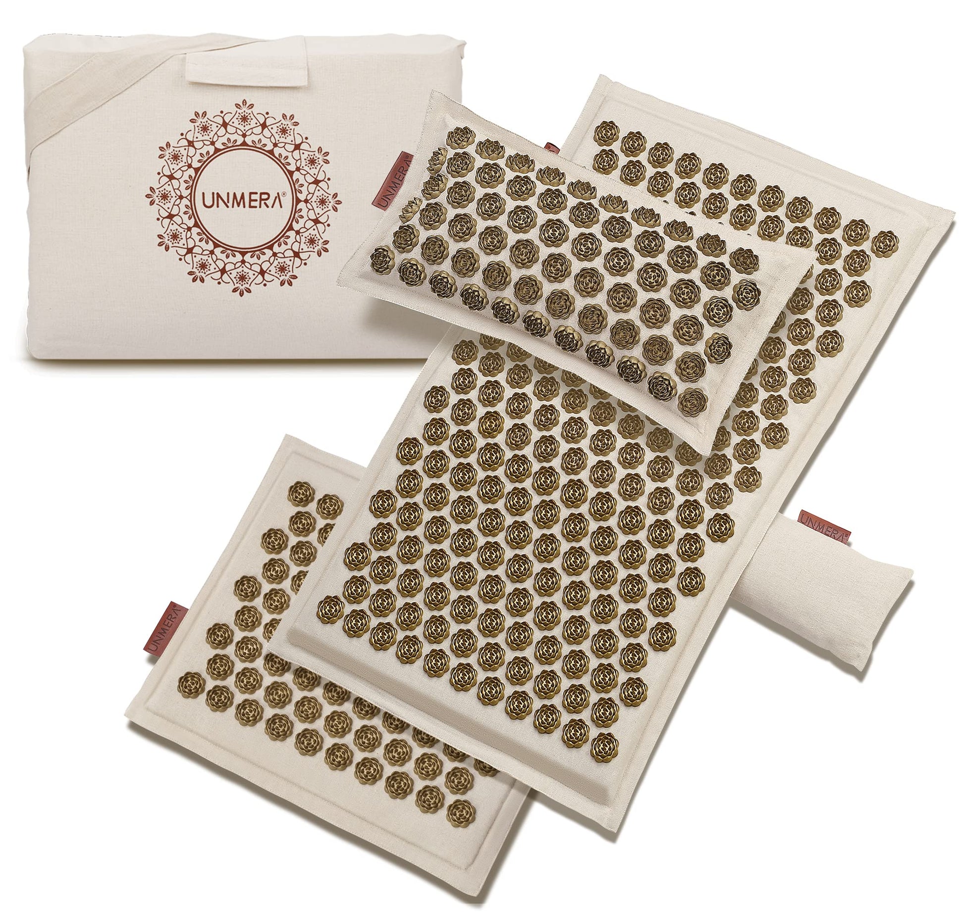 UNMERA Acupressure Mat and Pillow Set,Natural Premium Linen & Coconut Fiber Filling UNMERA uk supplements