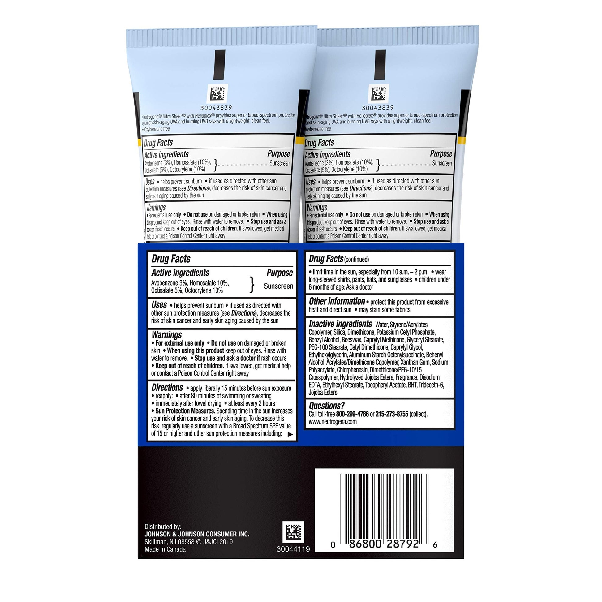 Neutrogena Ultra Sheer Dry-Touch Water Resistant and Non-Greasy Sunscreen Neutrogena uk supplements