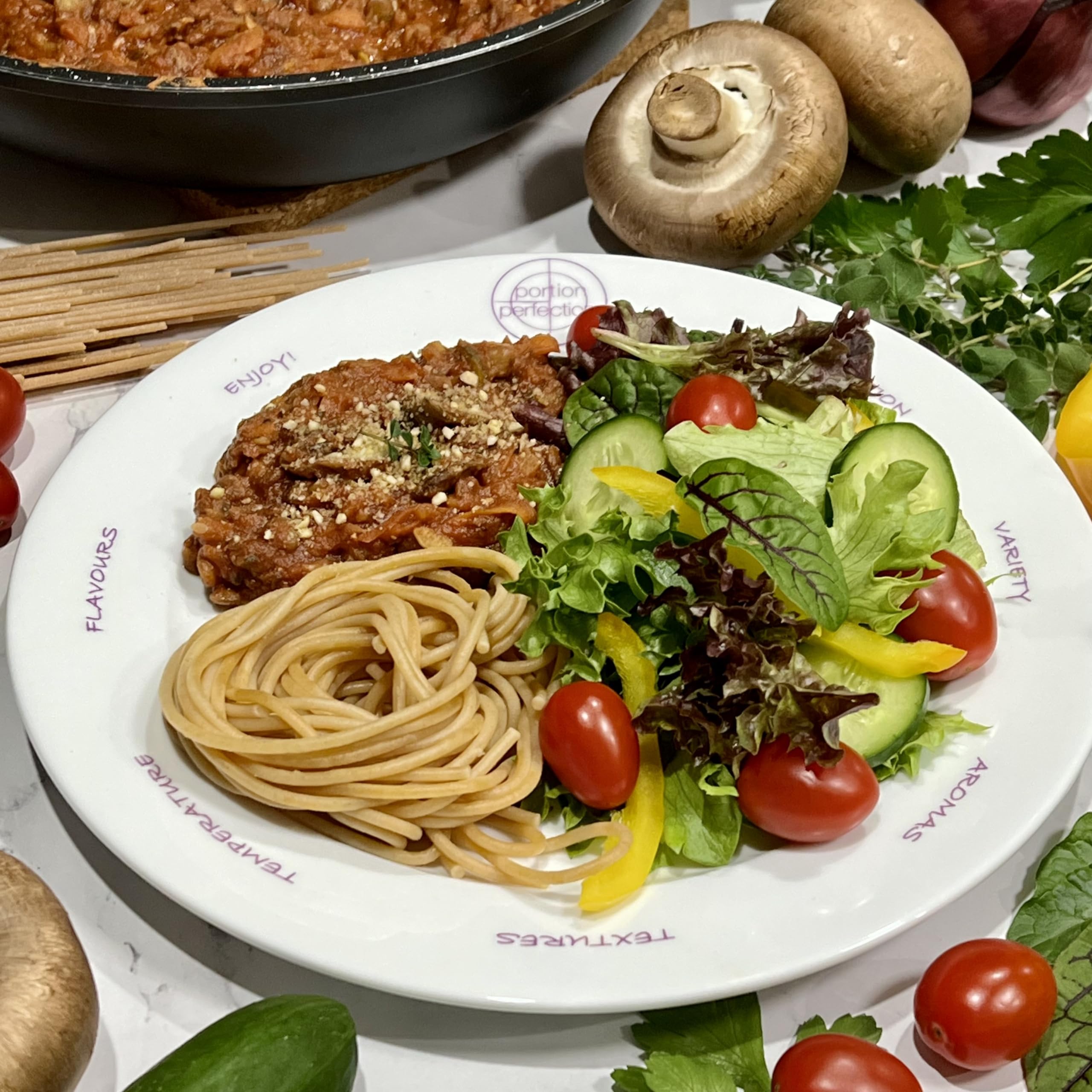 Portion Perfection Melamine 2 Pack 10” Portion Plates for Adults with Low Calorie Meal Plan Portion Perfection uk supplements