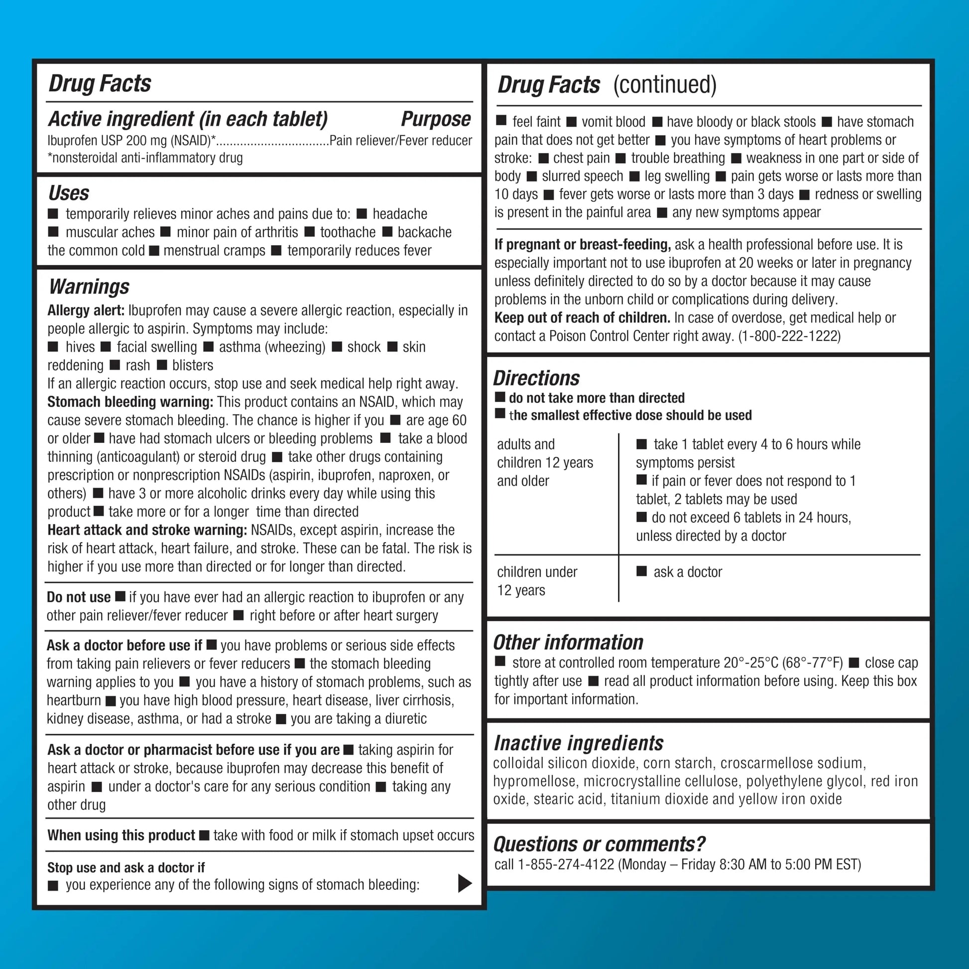 Basic Care Ibuprofen Tablets, 500 Count Amazon Basic Care uk supplements