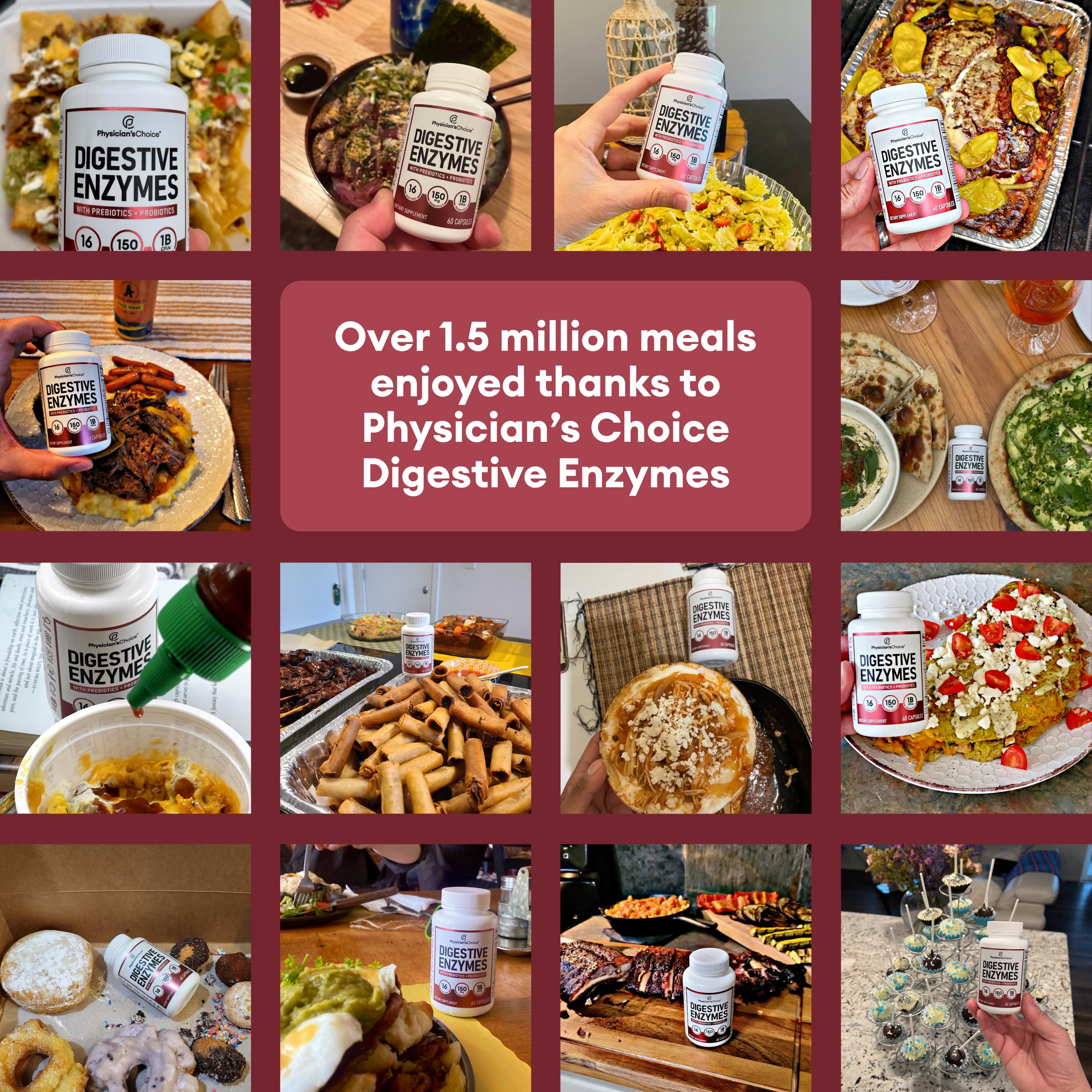 Physician's CHOICE Digestive Enzymes - Multi Enzymes, Bromelain, Organic Prebiotics Physician's CHOICE uk supplements