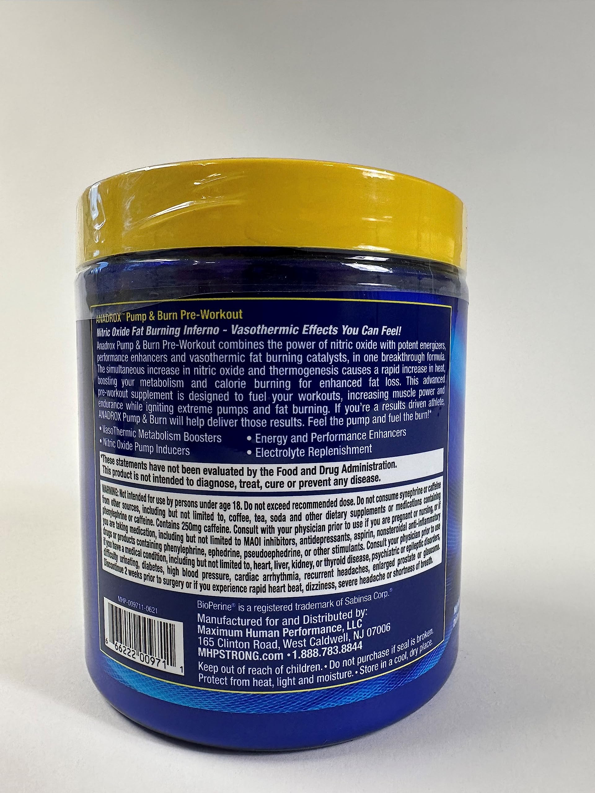 Maximum Human Performance Mhp Anadrox Pre-Workout, Nitric Oxide, Energy, Pumps Maximum Human Performance uk supplements