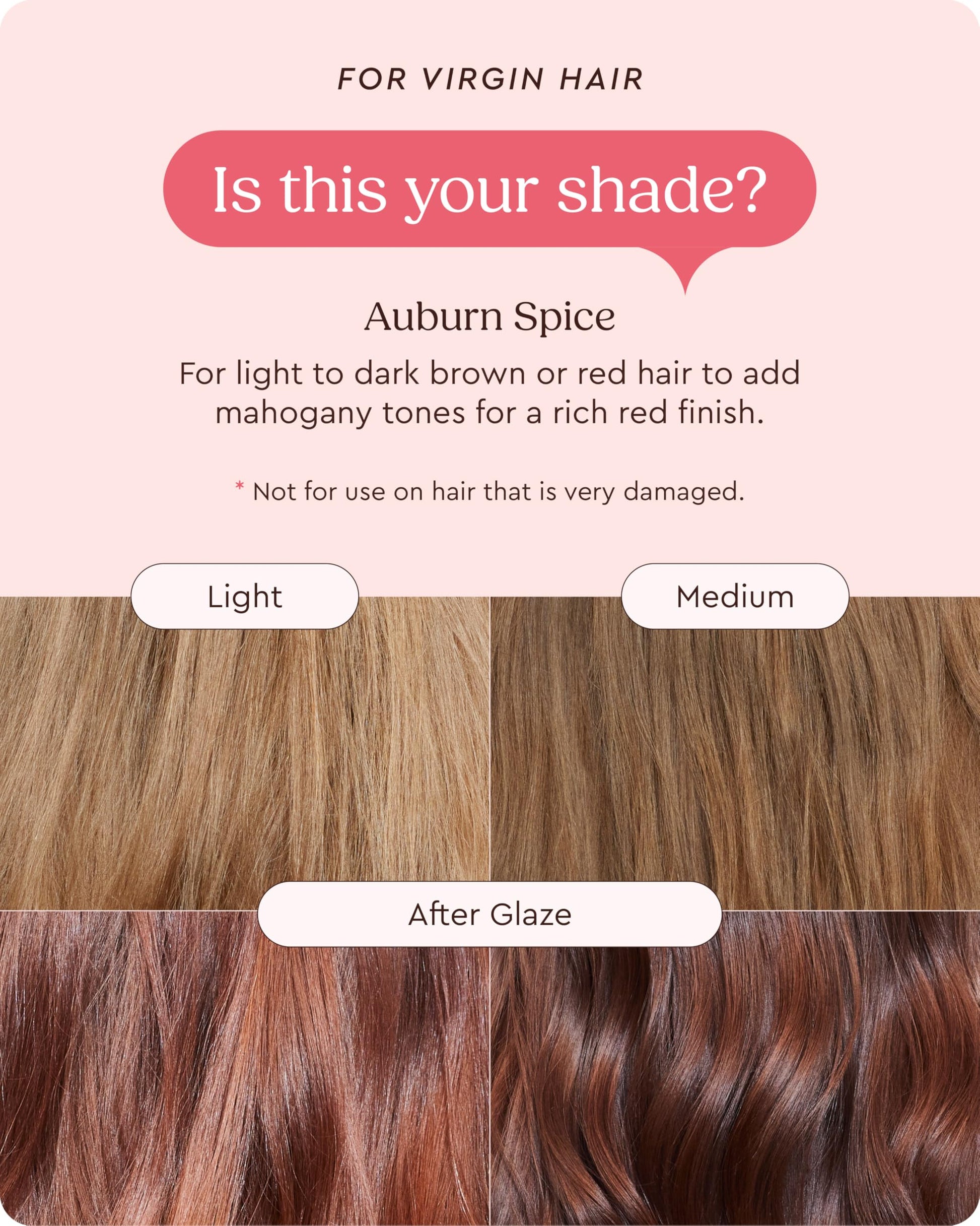 Glaze Color Conditioning Gloss - Tinted Moisturizer for Brown or Red Hair, Boosts Color and Shine, Repairs Damage - Auburn Spice, 6.4 oz glaze uk supplements