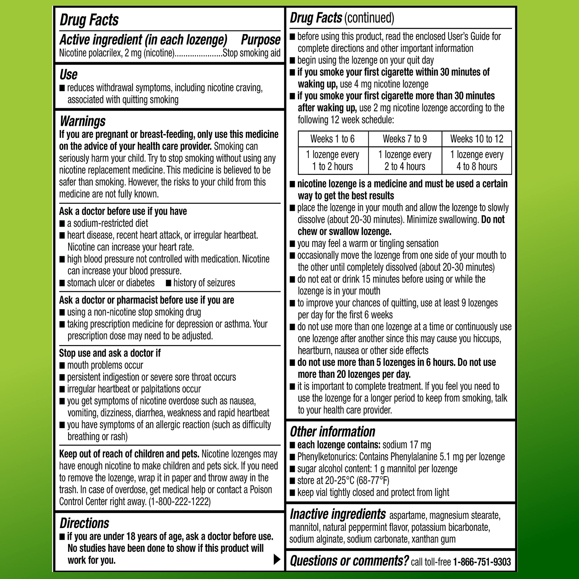 Amazon Basic Care Nicotine Polacrilex Lozenge, 2 mg (Nicotine), Mint Flavor Amazon Basic Care uk supplements