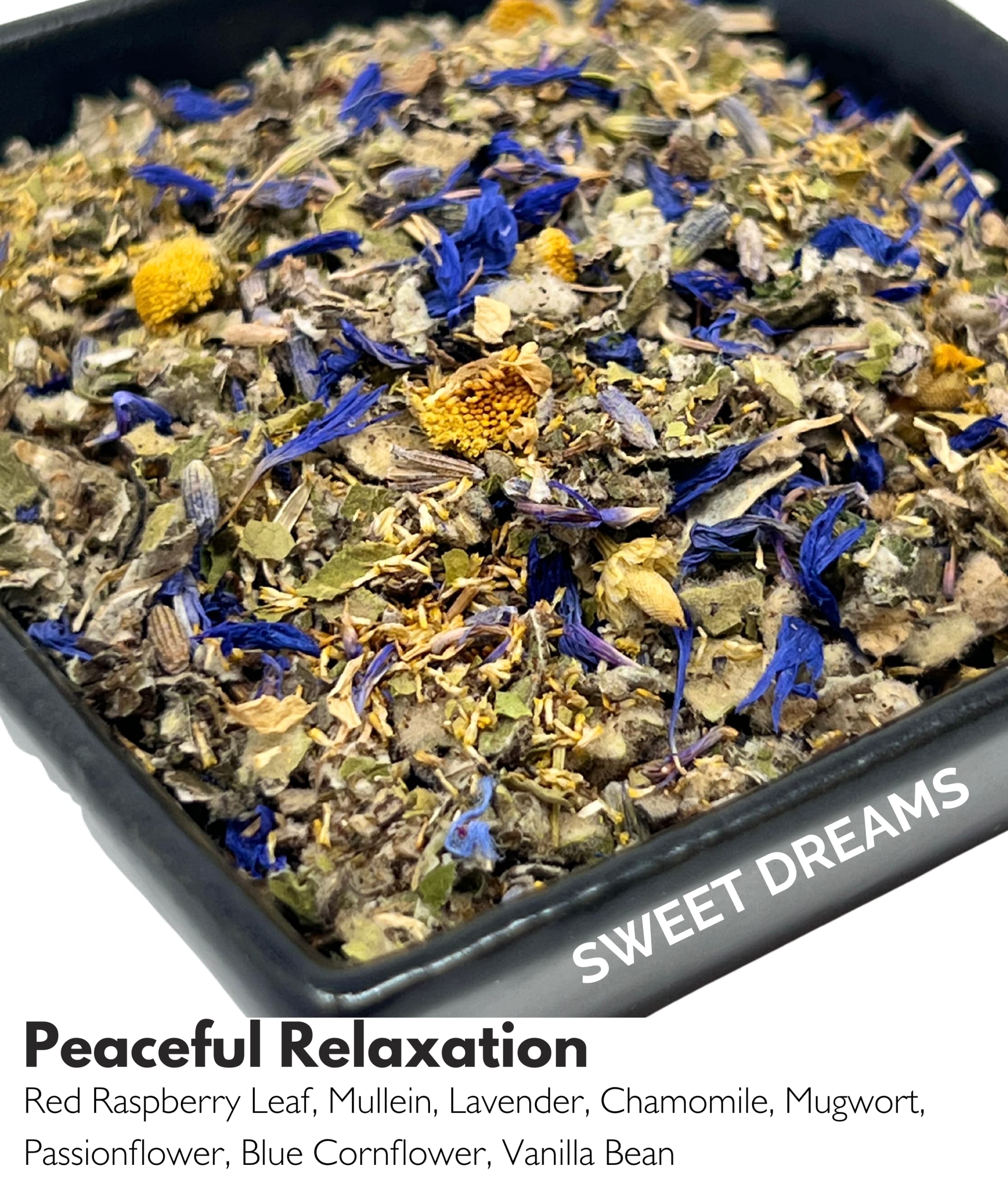 Smoke & Brew - Sweet Dreams Blend for Relaxation and Sleep - Caffiene Free Tea and Smoke Blend Flora Jane's uk supplements