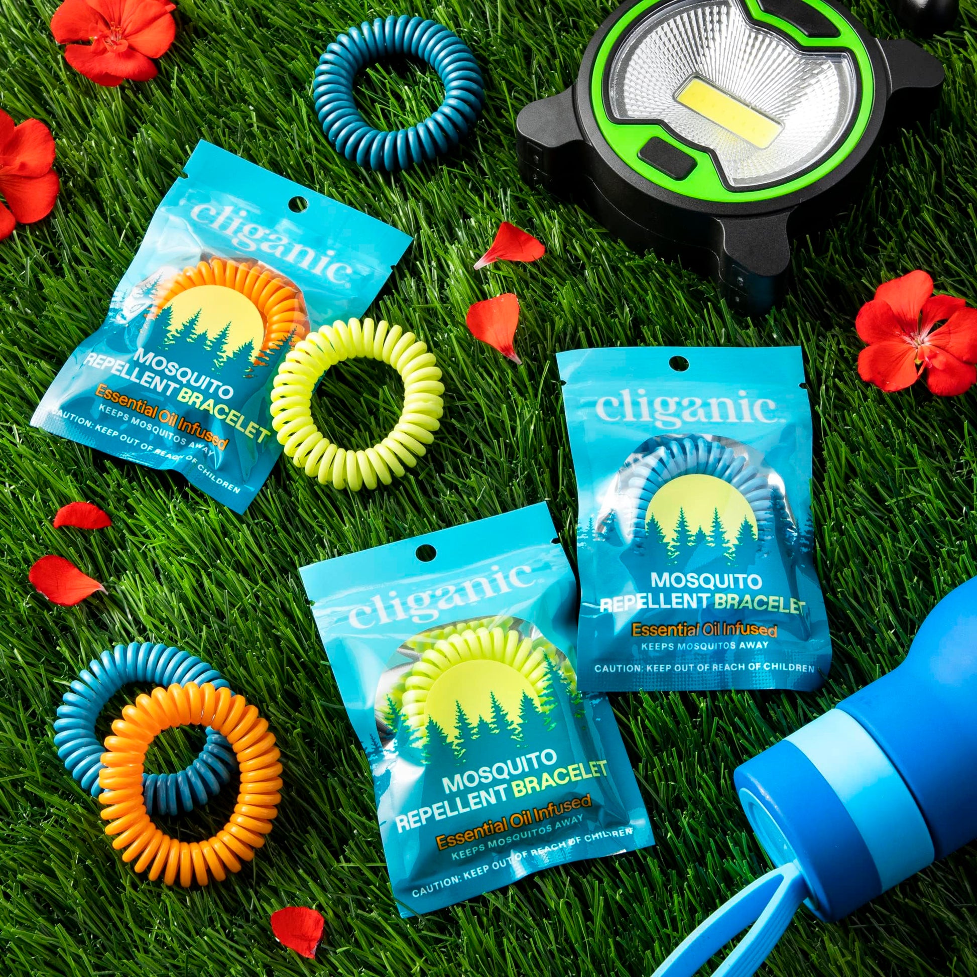 Cliganic 10 Pack Mosquito Repellent Bracelets, DEET-Free Bands, Individuall Cliganic uk supplements