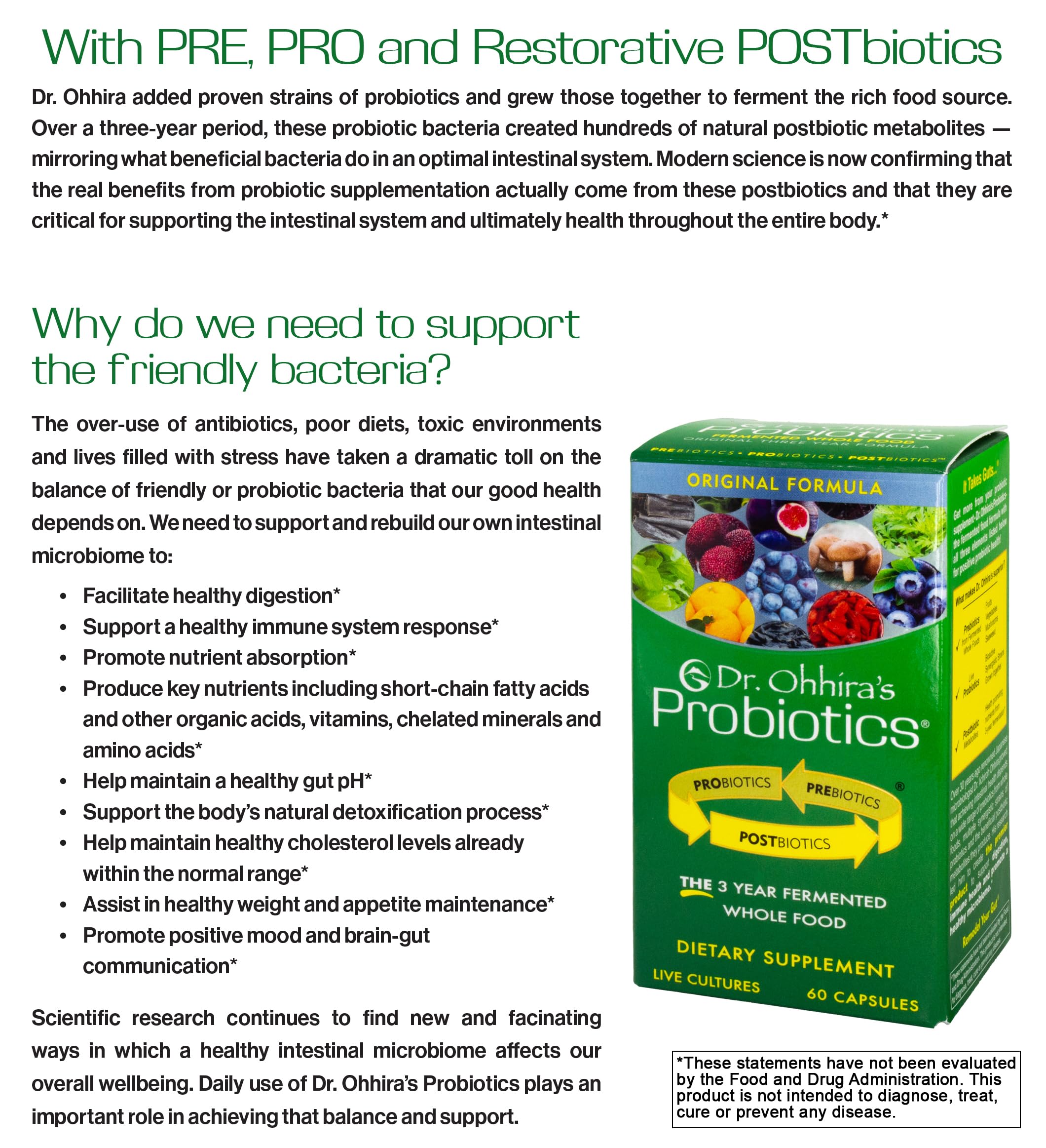 Essential Formulas Dr. Ohhira’s Probiotics Original Formula with 3 Year Fermented Prebiotics, Live Active Probiotics and The only Product with Postbiotic Metabolites, 60 Capsules Essential Formulas uk supplements