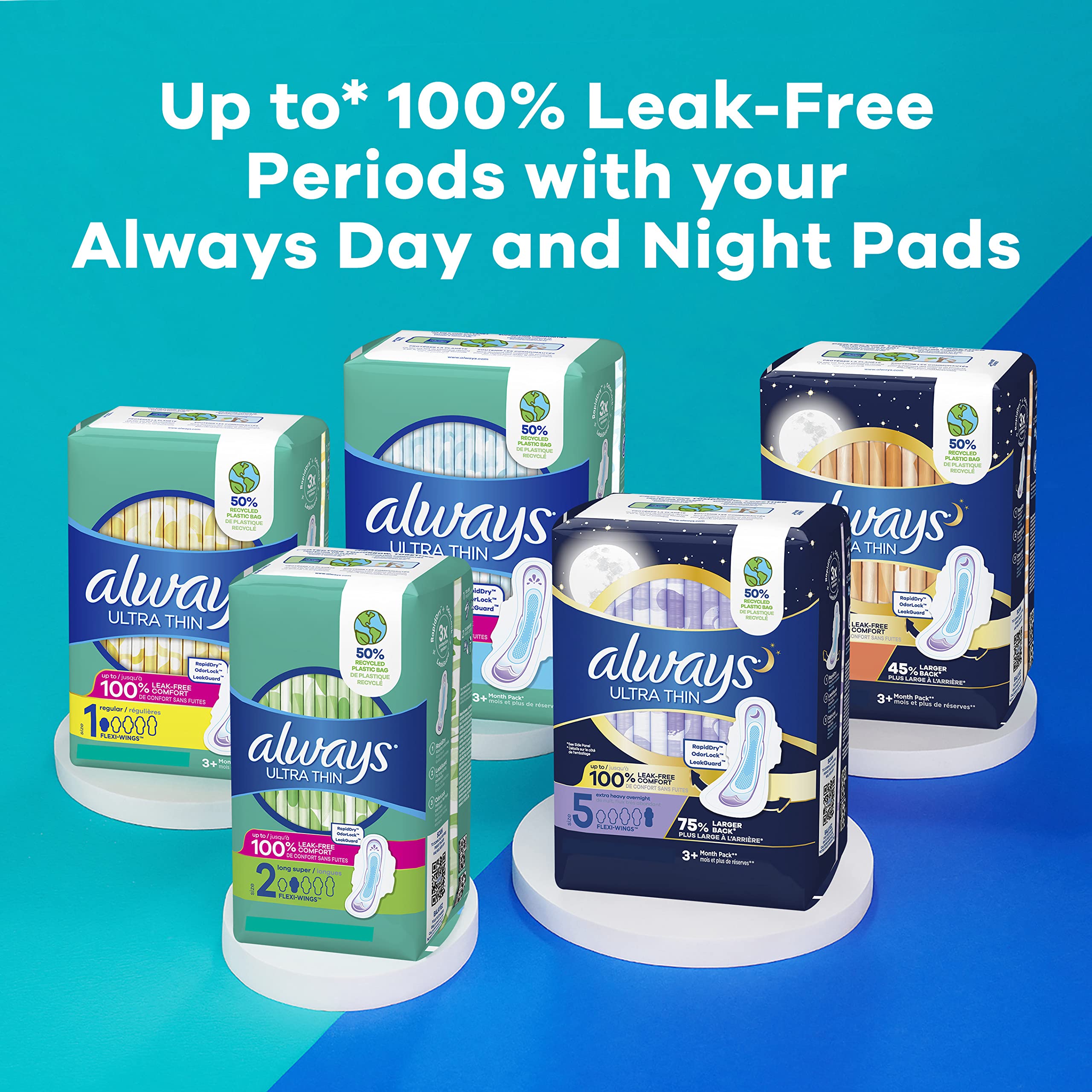 Always Ultra Thin Feminine Pads For Women, Size 2 Long Super Absorbenc Always uk supplements