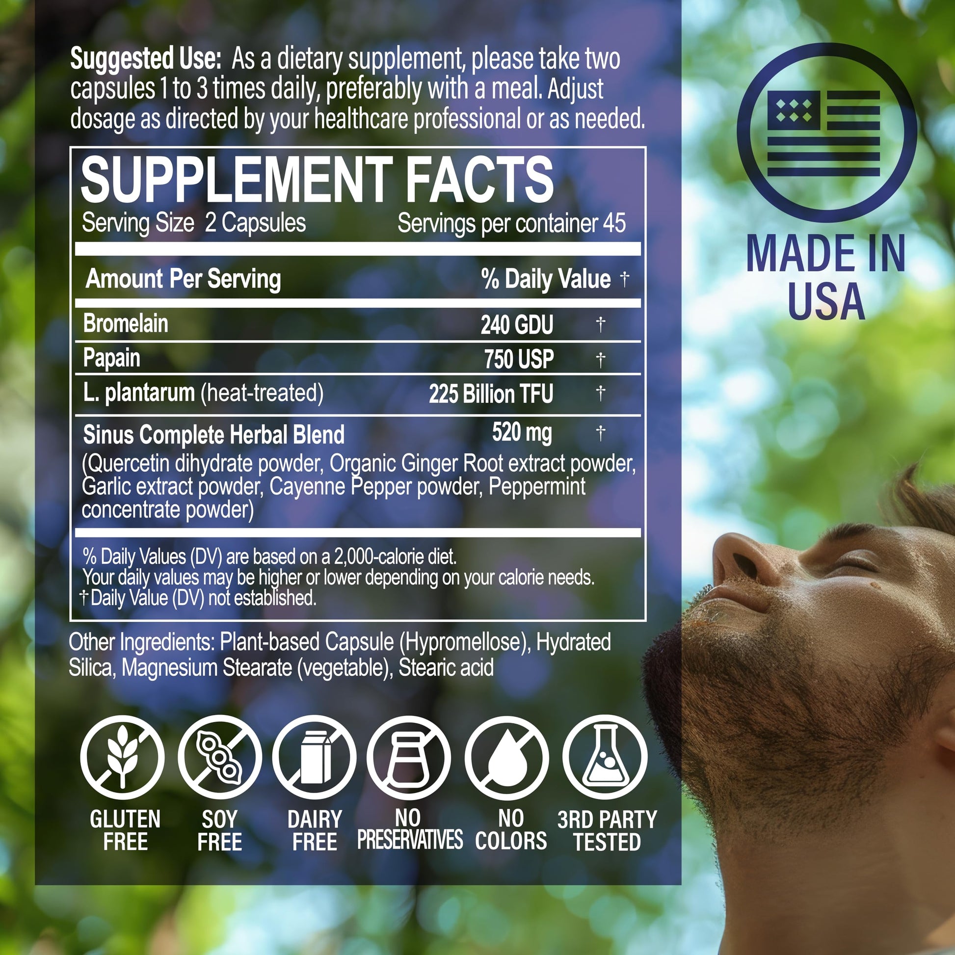 NANOWELL Sinus Biome All-Day Formula Dietary Supplement, 90 Vegetarian Capsules, 225 Billion TFU for Nasal, Sinus, Respiratory Support NANOWELL uk supplements