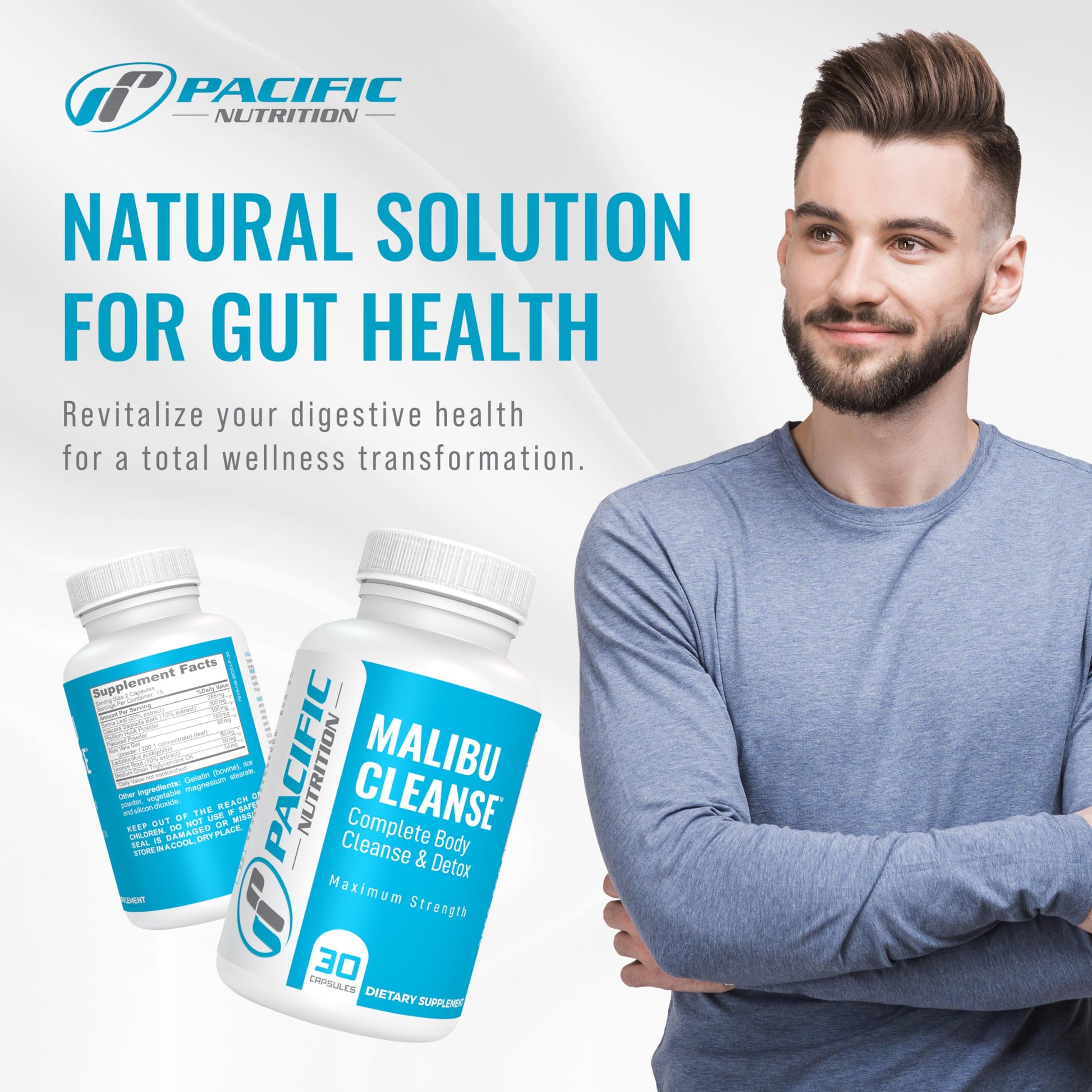 Pacific Nutrition Full Body Detox - Malibu Cleanse Complete Body & Intestinal Cleanse Pacific Nutrition uk supplements