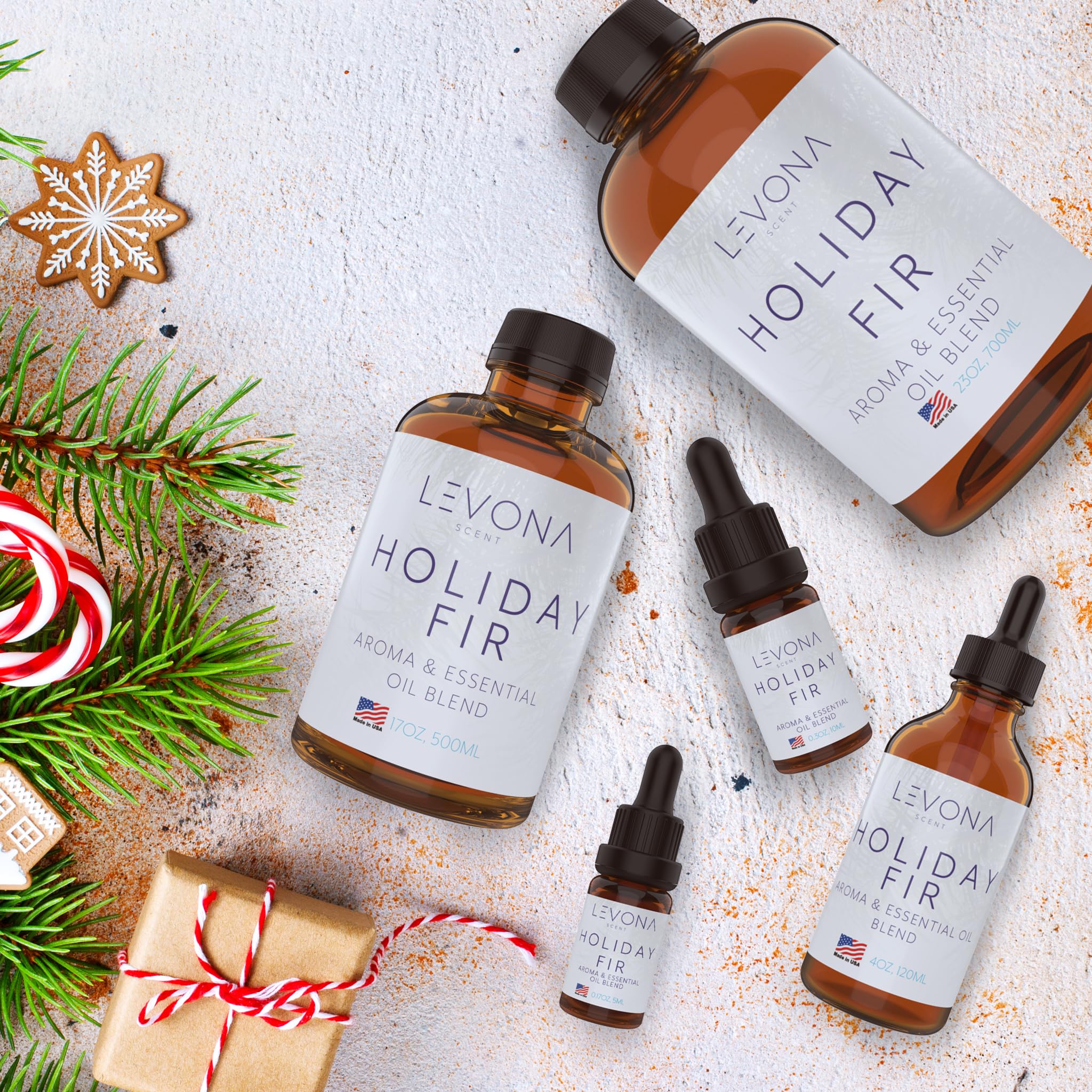 Levona Scent Christmas Essential Oils for Diffuser: Holiday Fir Essential Oil for Diffusers for Home LEVONA SCENT uk supplements