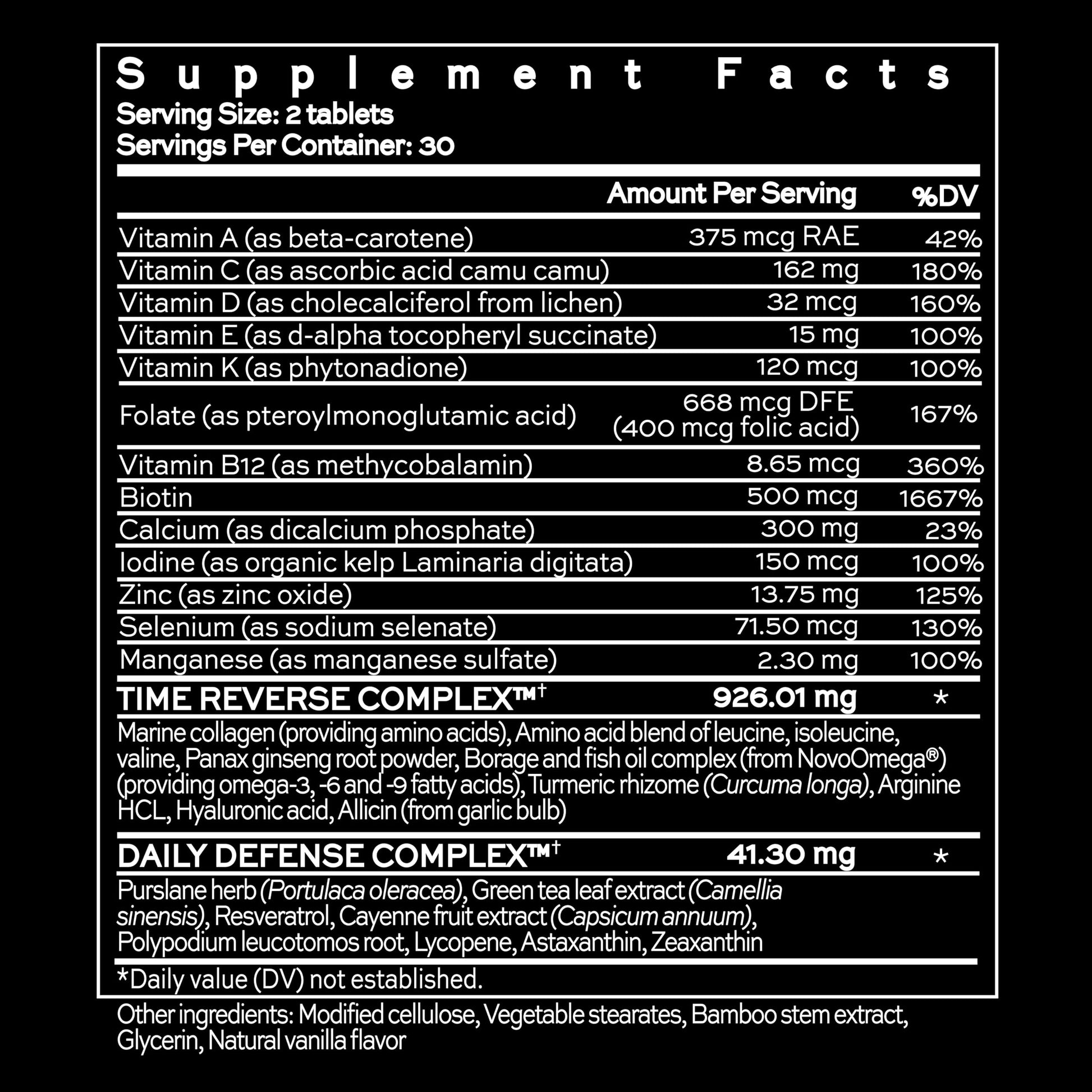 Hush & Hush TimeCapsule Multivitamin, Women's Multivitamin, Men's Multivitamin, Clean Nutraceuticals Supplements That Contains Hyaluronic Acid Hush & Hush uk supplements