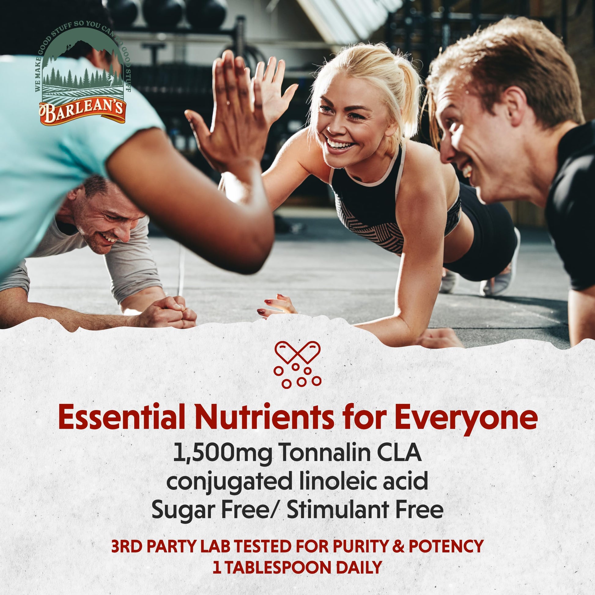 Barlean's Fresh Apple with 1,500 mg of Tonalin CLA - Gluten-Free, Vegan, Kosher Barlean's uk supplements