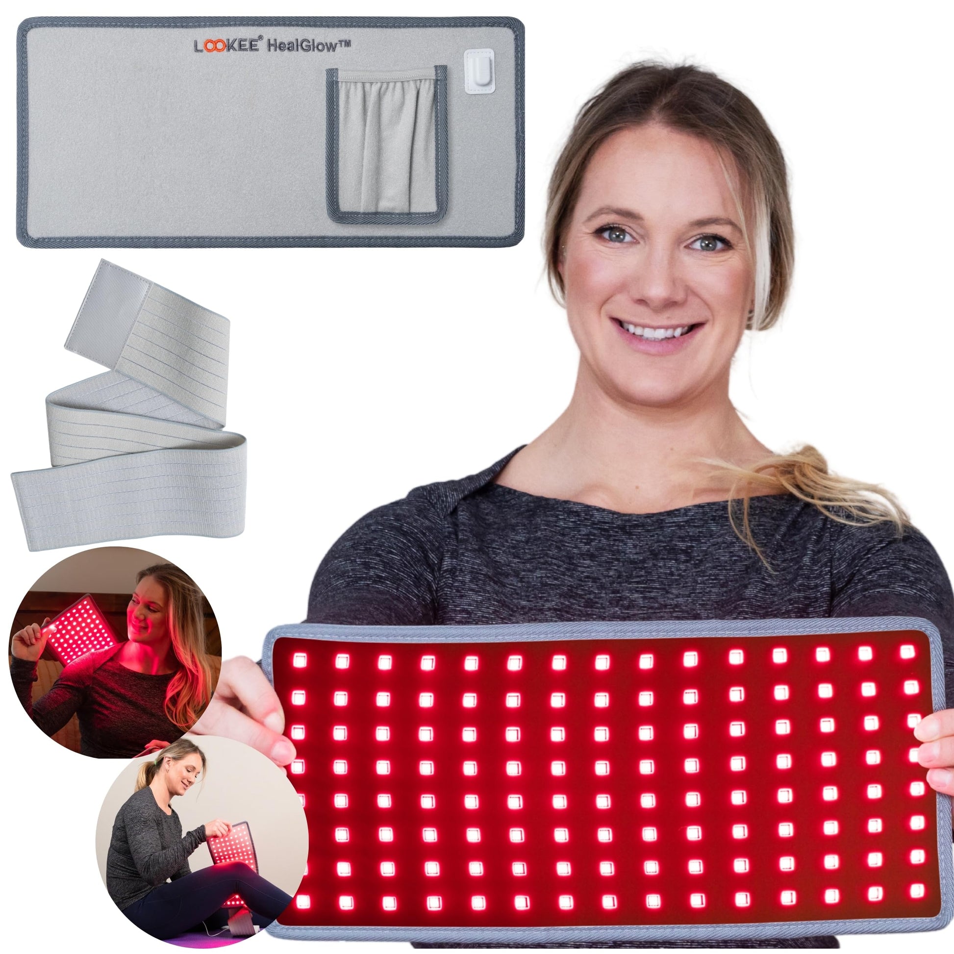 LOOKEE HealGlow Pro Medical Infrared & Red-Light Therapy Belt - LED Technology - 60W Powerful LOOKEE uk supplements