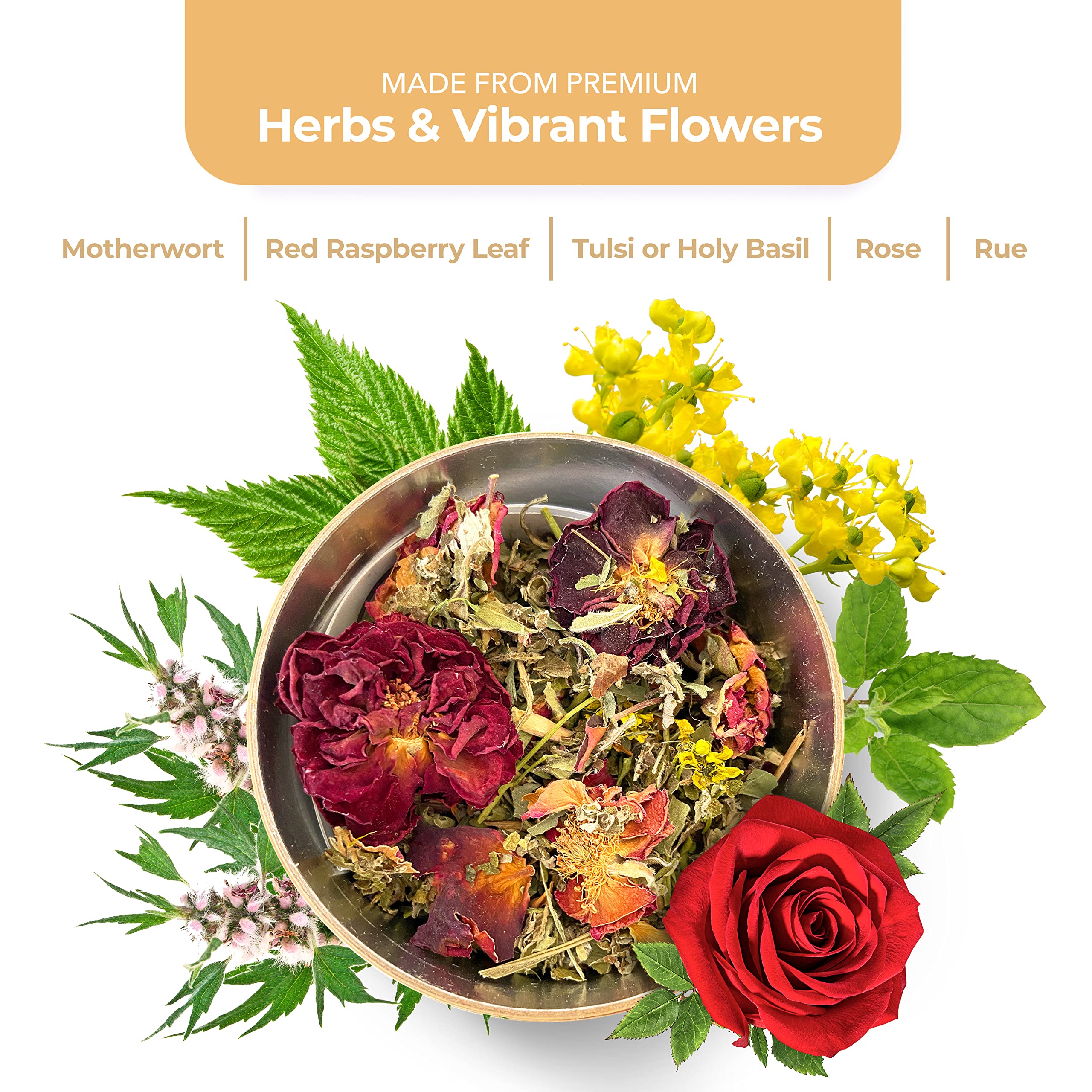 Yoni Steam Herbs Creativity Blend, Receptivity & Fertility Yoni Herbs for Cleansing and Toning Leiamoon uk supplements