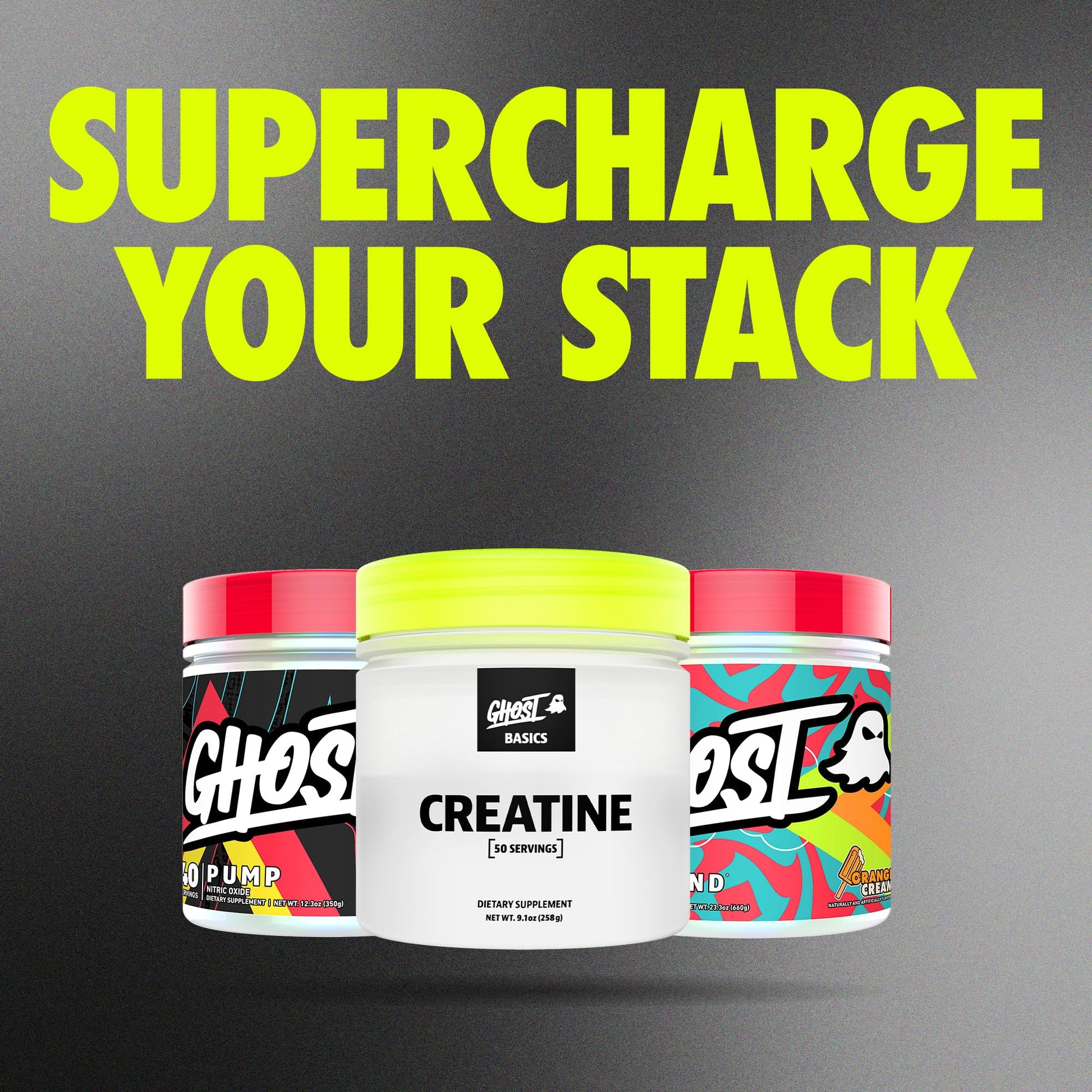 GHOST Basics Creatine Monohydrate Powder for Men & Women – 5G Creapure Creatine Workout Supplement for Muscle Gain – Vegan, Soy Free & Gluten Free - 50 Servings GHOST uk supplements