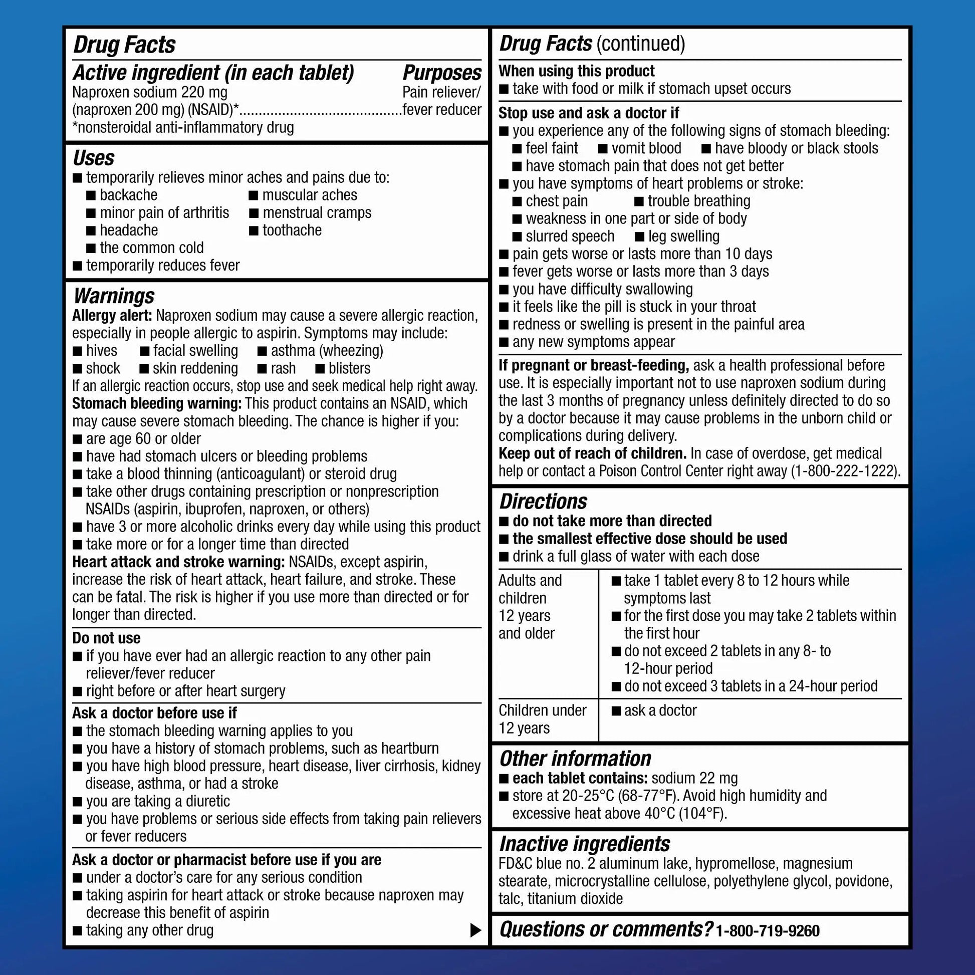 Amazon Basic Care Back and Muscle Pain, 220 mg Naproxen Sodium Tablets, 12-Hour Pain Relief, Headache, Arthritis, Menstrual Cramps, Fever Reducer, 90 Count Amazon Basic Care uk supplements