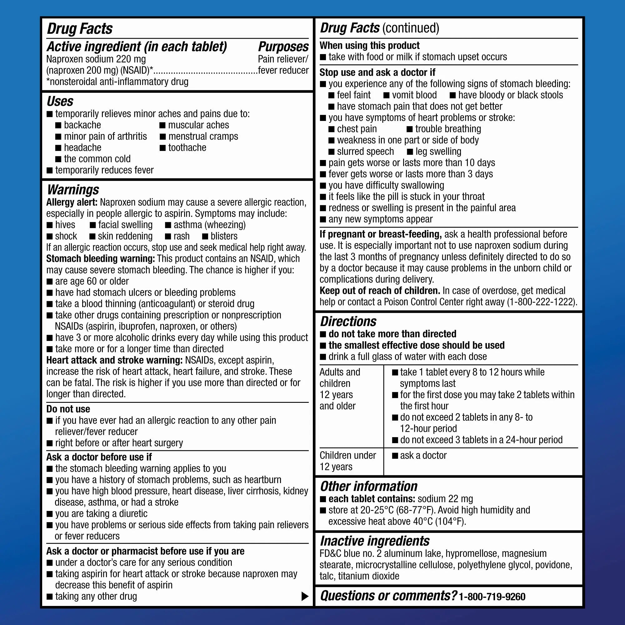 Amazon Basic Care Back and Muscle Pain, 220 mg Naproxen Sodium Tablets, 12-Hour Pain Relief, Headache, Arthritis, Menstrual Cramps, Fever Reducer, 90 Count Amazon Basic Care uk supplements