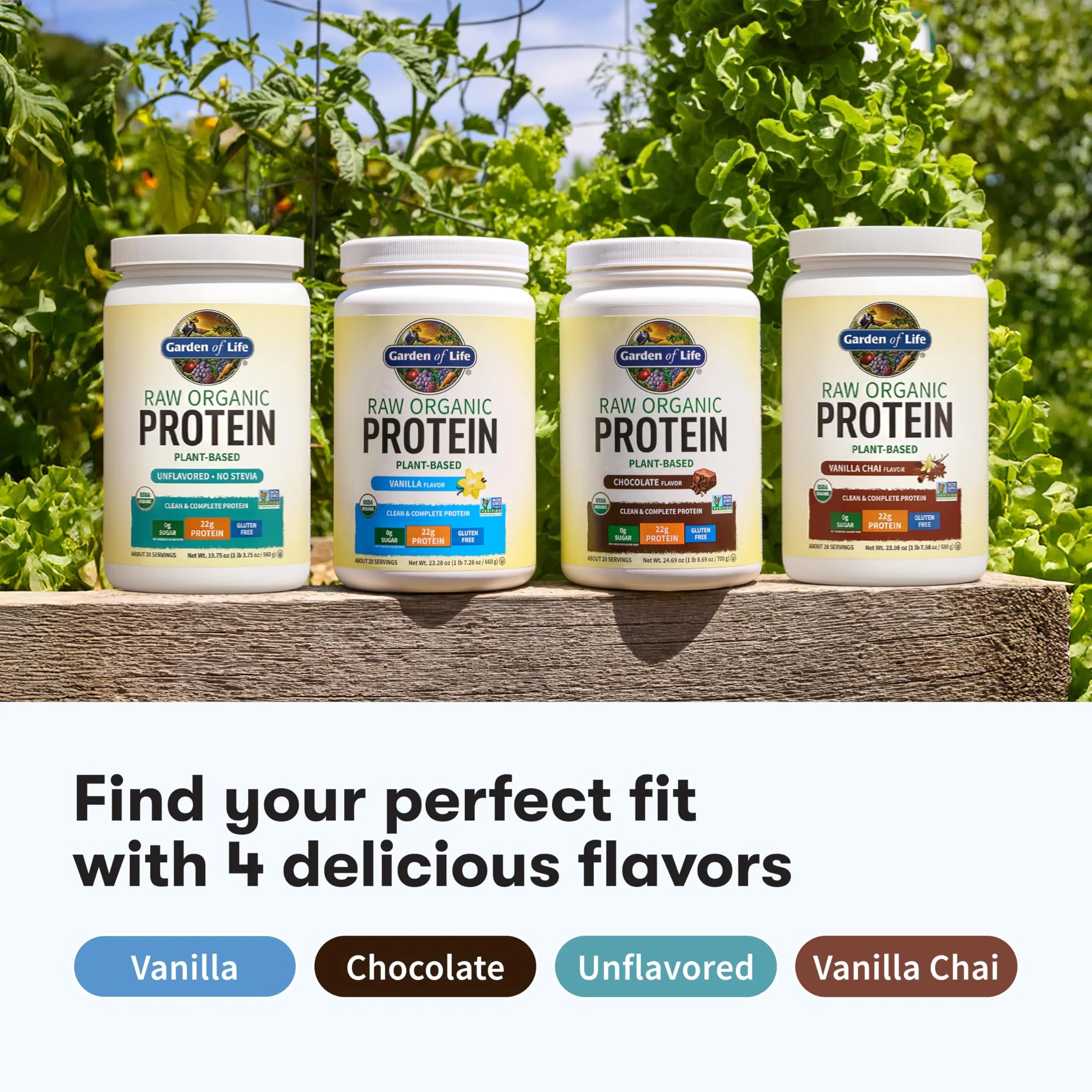 Garden Of Life Protein Powder, Vegan Protein Powder, Bcaa, Probiotics & Digestive Enzymes, Gluten & Lactose Free, Vanilla, 23.28 Ounce Garden of Life uk supplements