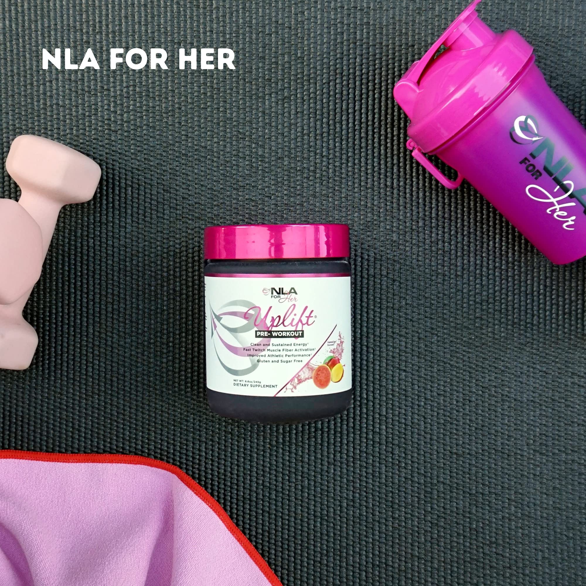 NLA for Her Pre/Post Workout Stack (Includes Her Whey Chocolate Éclair and Uplift Pre NLA for Her uk supplements