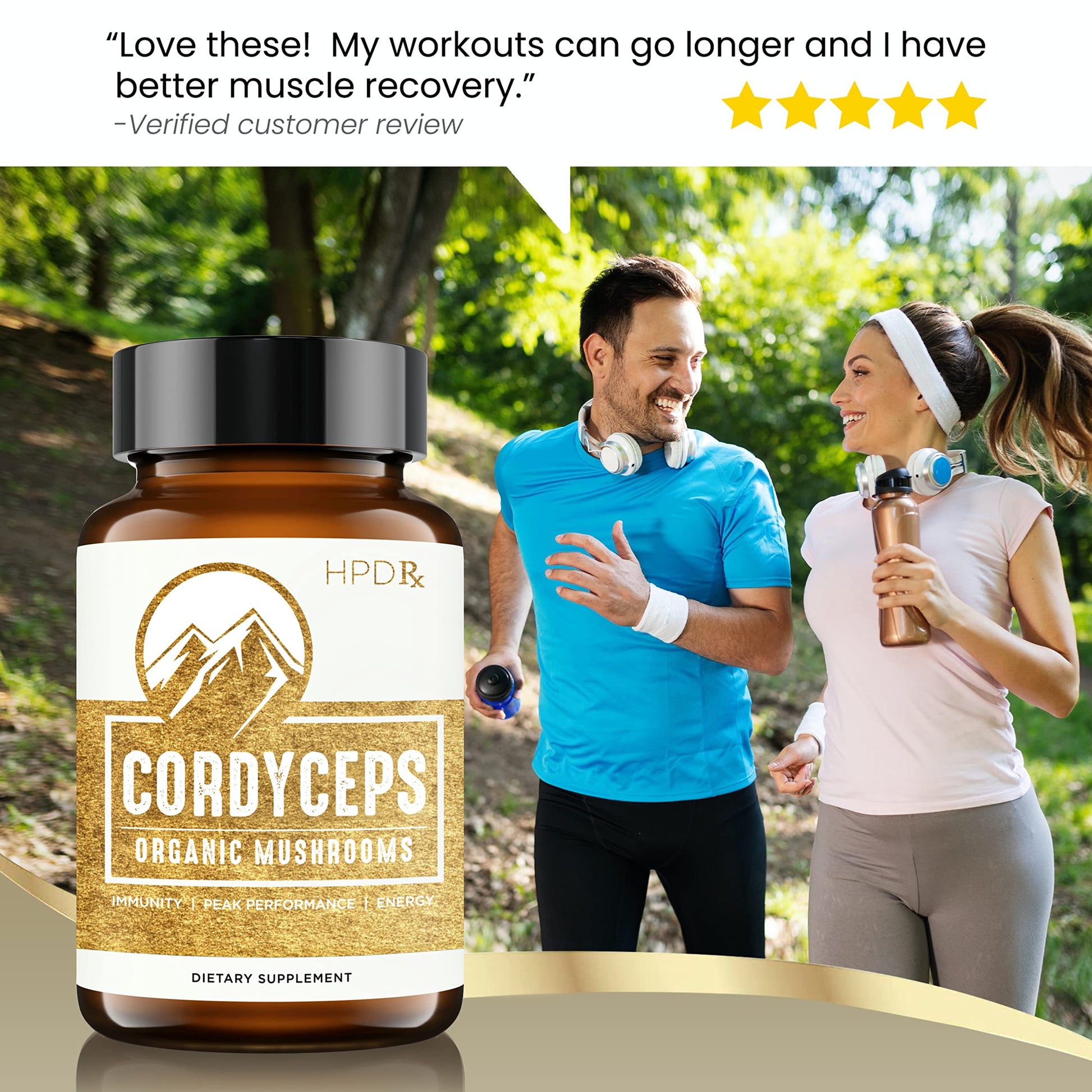 HPD Rx Premium Organic Cordyceps Mushroom Extract Performance Supplement HPD Rx uk supplements