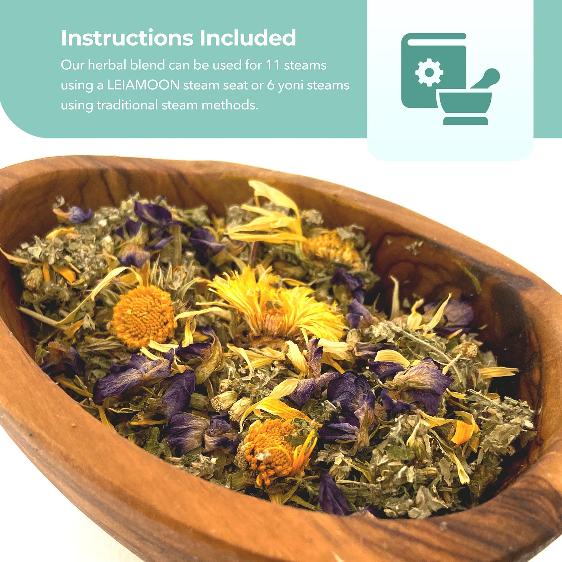 Leiamoon - Vaginal Steam Herbs Blends V Steam Kit for Cleansing, Regulating, and Balancing Leiamoon uk supplements