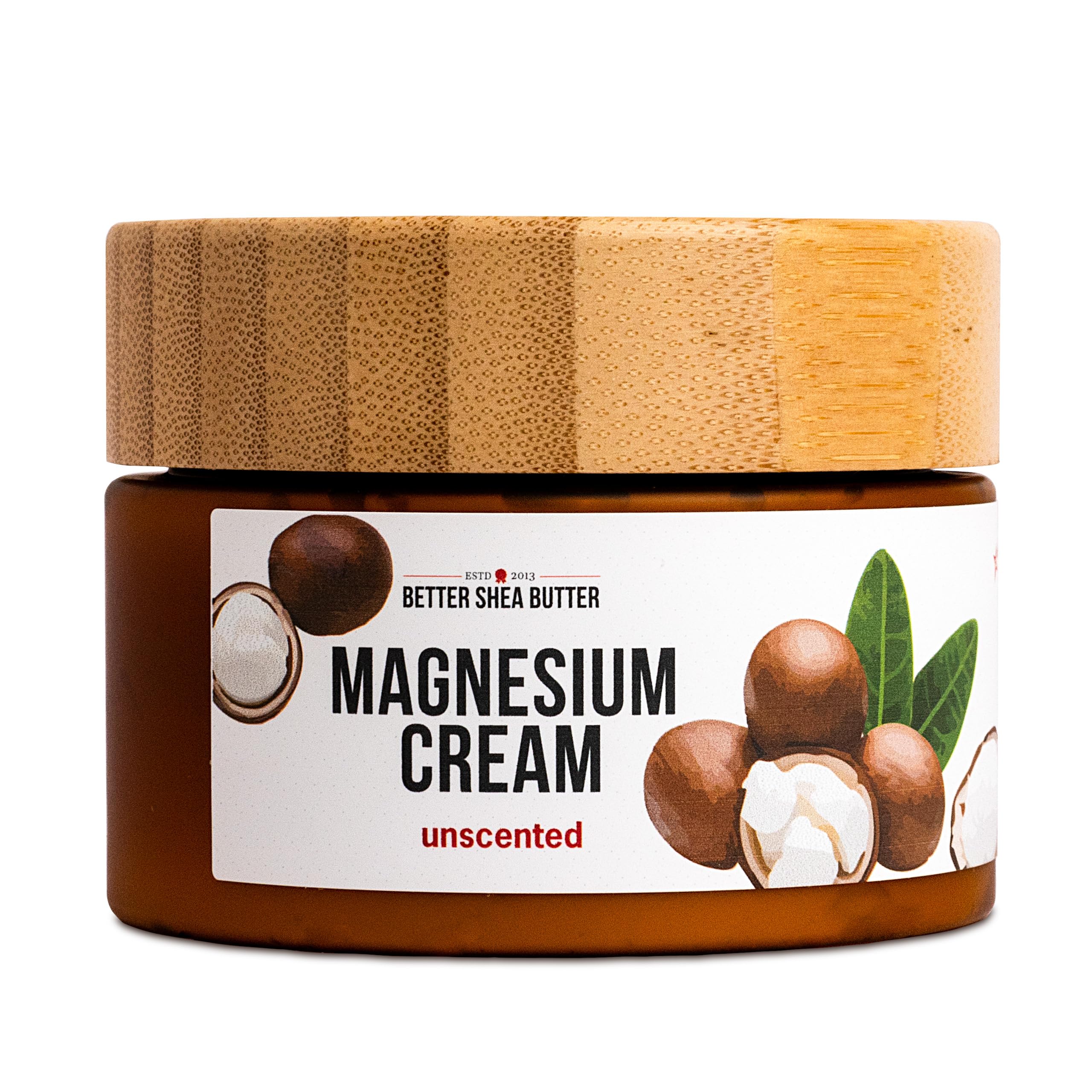 Better Shea Butter Magnesium Cream for Leg Cramps | Relieves Muscle Tension | Night Lotion Safe for Pregnancy, Kids and Babies | Organic and Natural Ingredients | Vegan, Made in USA | (Unscented) Better Shea Butter uk supplements