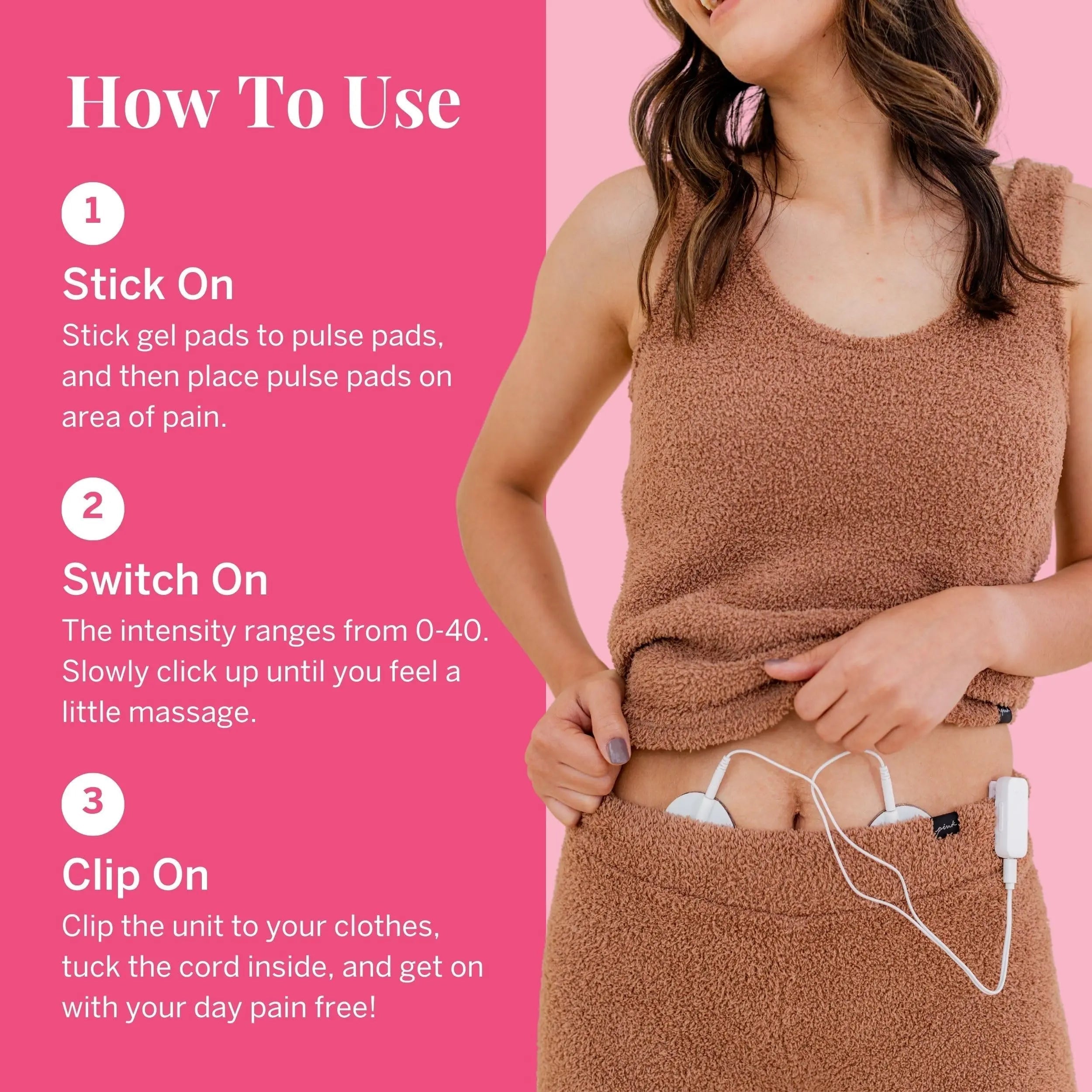 Pixie Period Pain Relief Device - Best PMS Relief Simulator with TENS Technology - Thinnest Wearable Tens Unit - Unnoticeable Under Clothes - Menstrual Cramp Comfort for Feminine Care Pixie Cup uk supplements