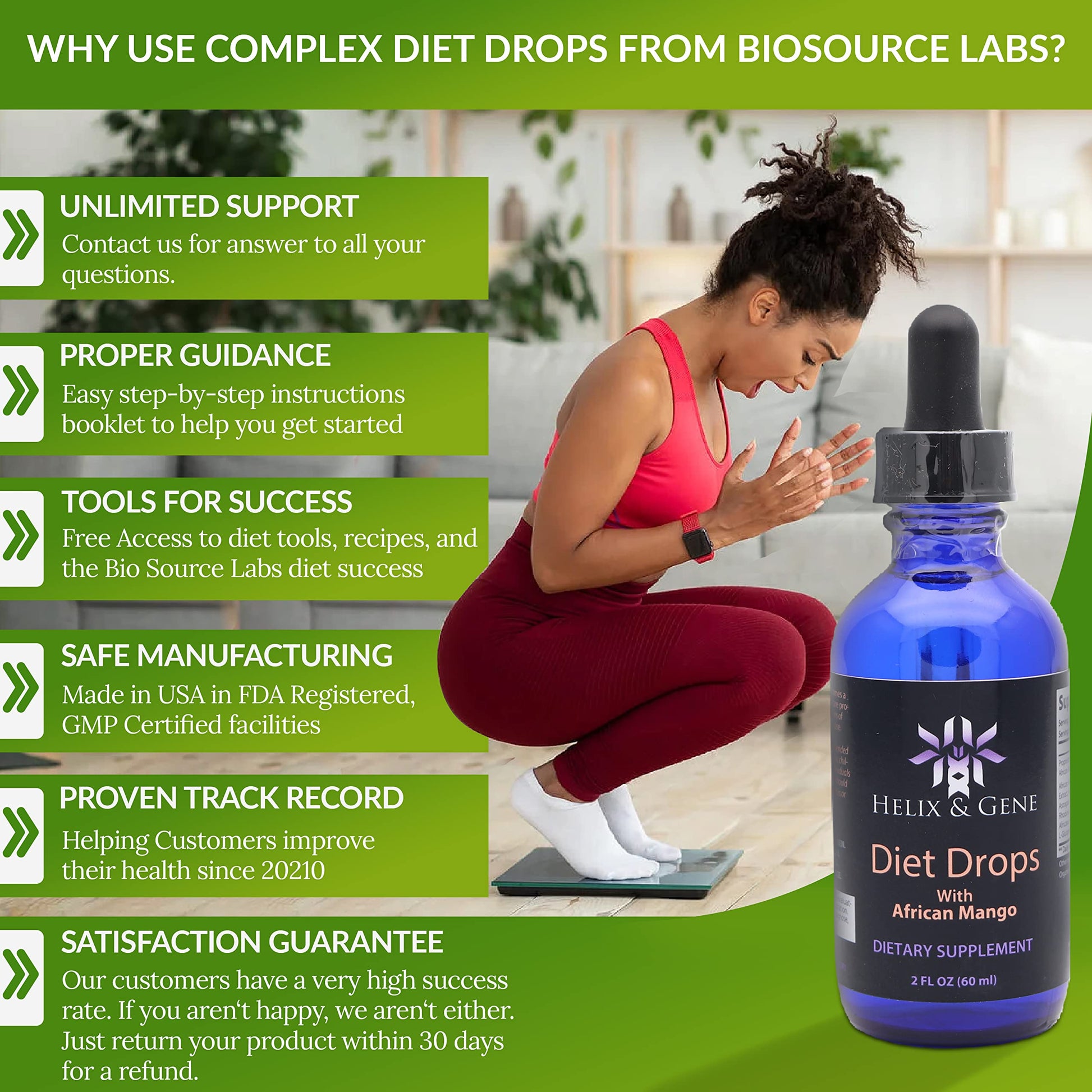 Helix & Gene Appetite Diet Drops Mango Flavor | Fast Weight Loss | Natural Metabolism Helix & Gene uk supplements