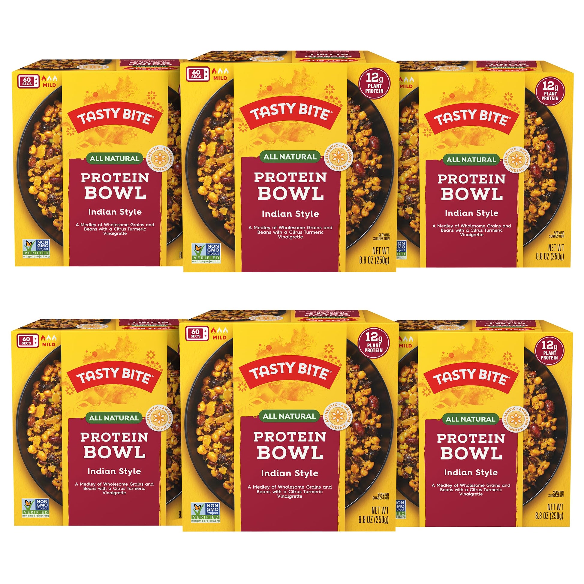TASTY BITE Indian Protein Bowl, 8.8 Ounce, Pack of 6, Ready to Eat, Microwaveable TASTY BITE uk supplements