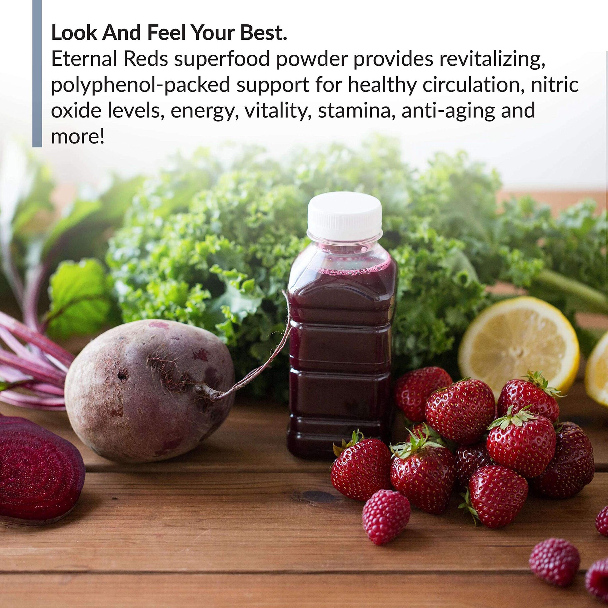 BioTrust Eternal Reds, Red Superfoods Powder, Support for Heart Health and Circulation, Energy, Stamina, No Added Sugar or Caffeine, Naturally Flavored and Sweetened, Berry Flavor (30 Servings) BioTrust uk supplements