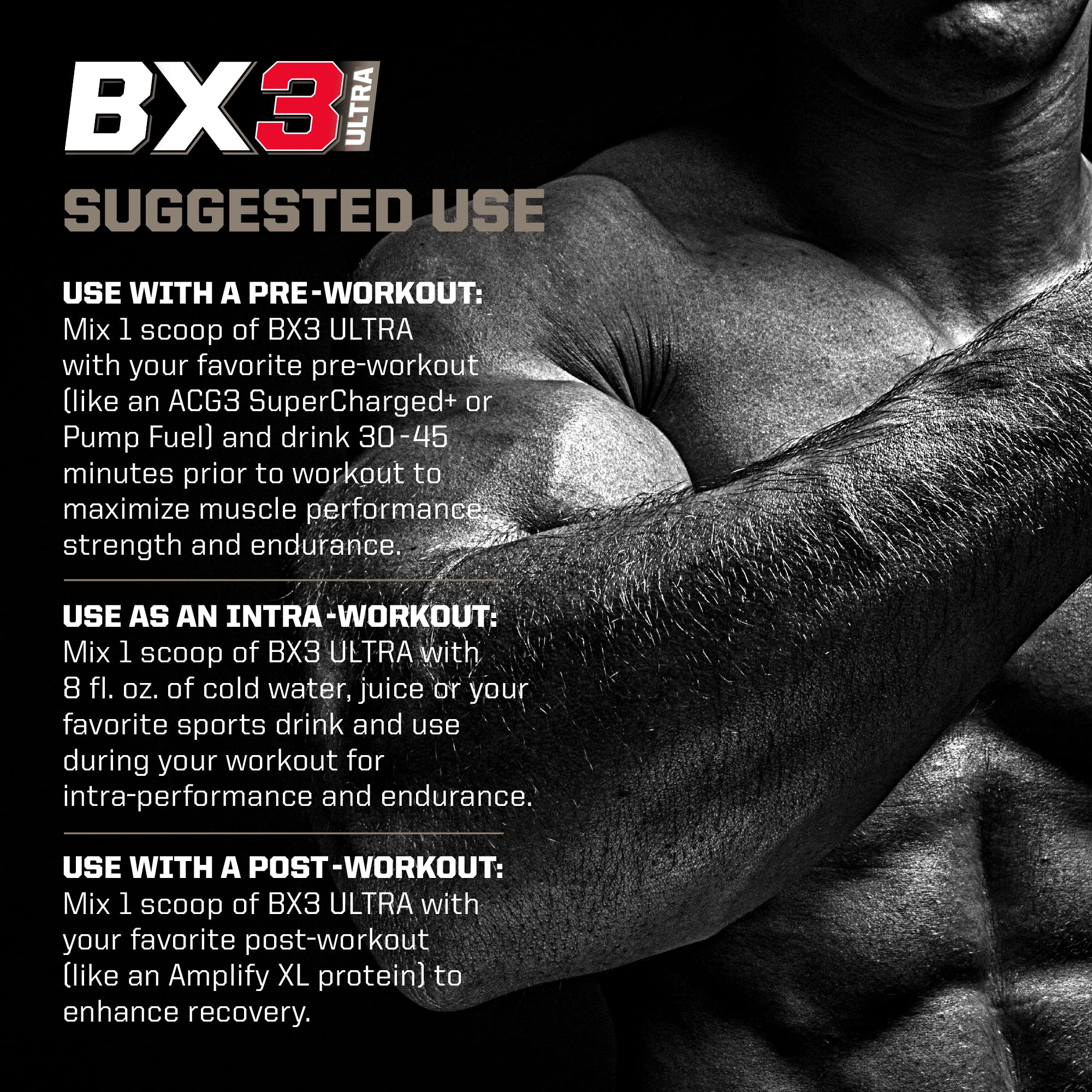 PMD Sports BX3 Ultra Muscle-Building Powder – Beta-Alanine, BCAAs, Betaine Anhydrous PMD uk supplements