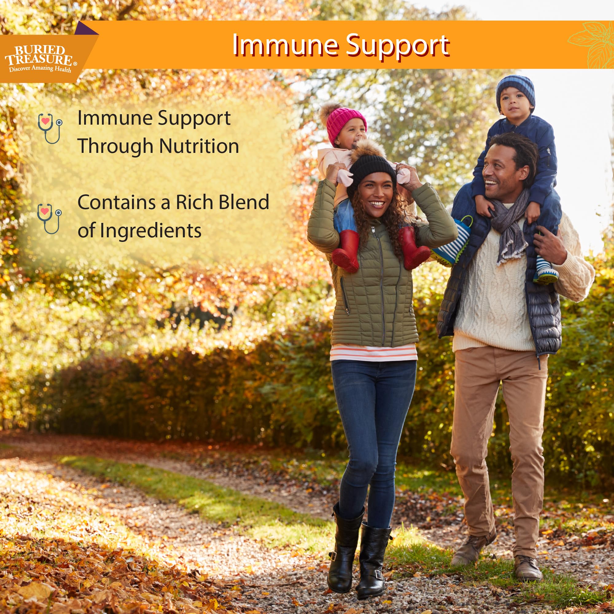 Buried Treasure Adult Daily Immune Wellness - 16 Fl oz, 16 serv, Liquid Nutrient Blend for Immune Support with Elderberry, Echinacea, Vitamins & more Buried Treasure uk supplements